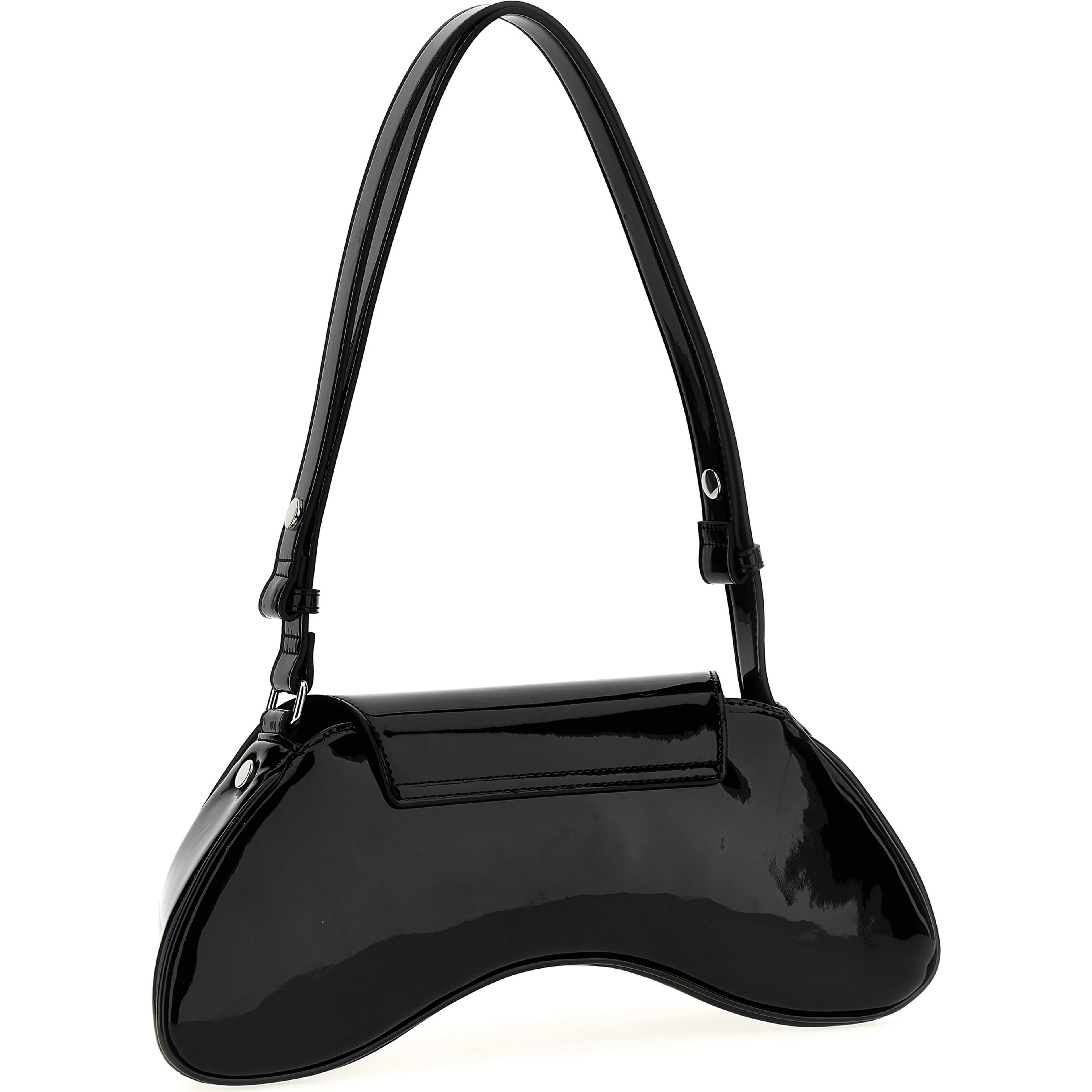 Black Polyethylene Shoulder Bag