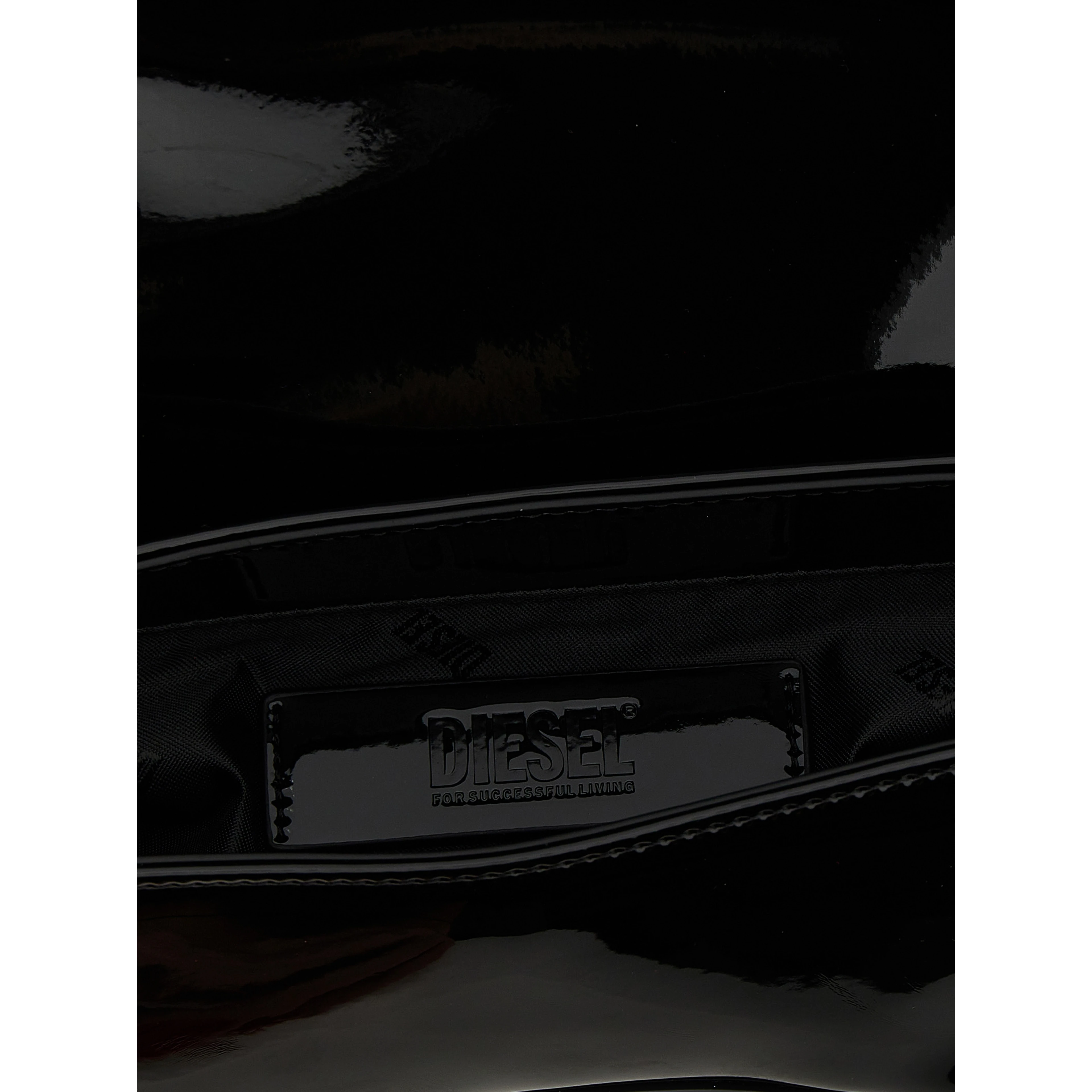 Black Polyethylene Shoulder Bag