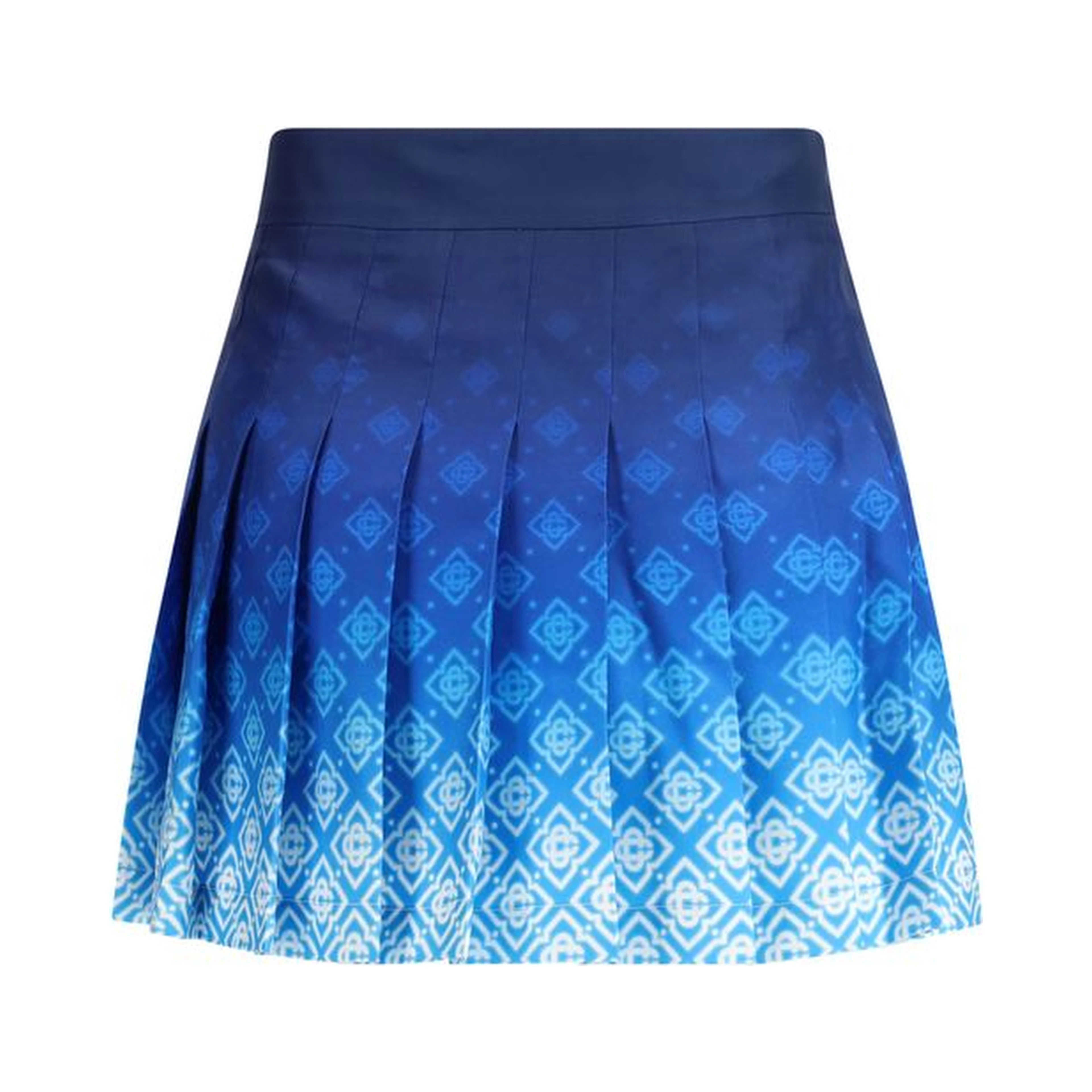 Blue Silk Mini Skirt