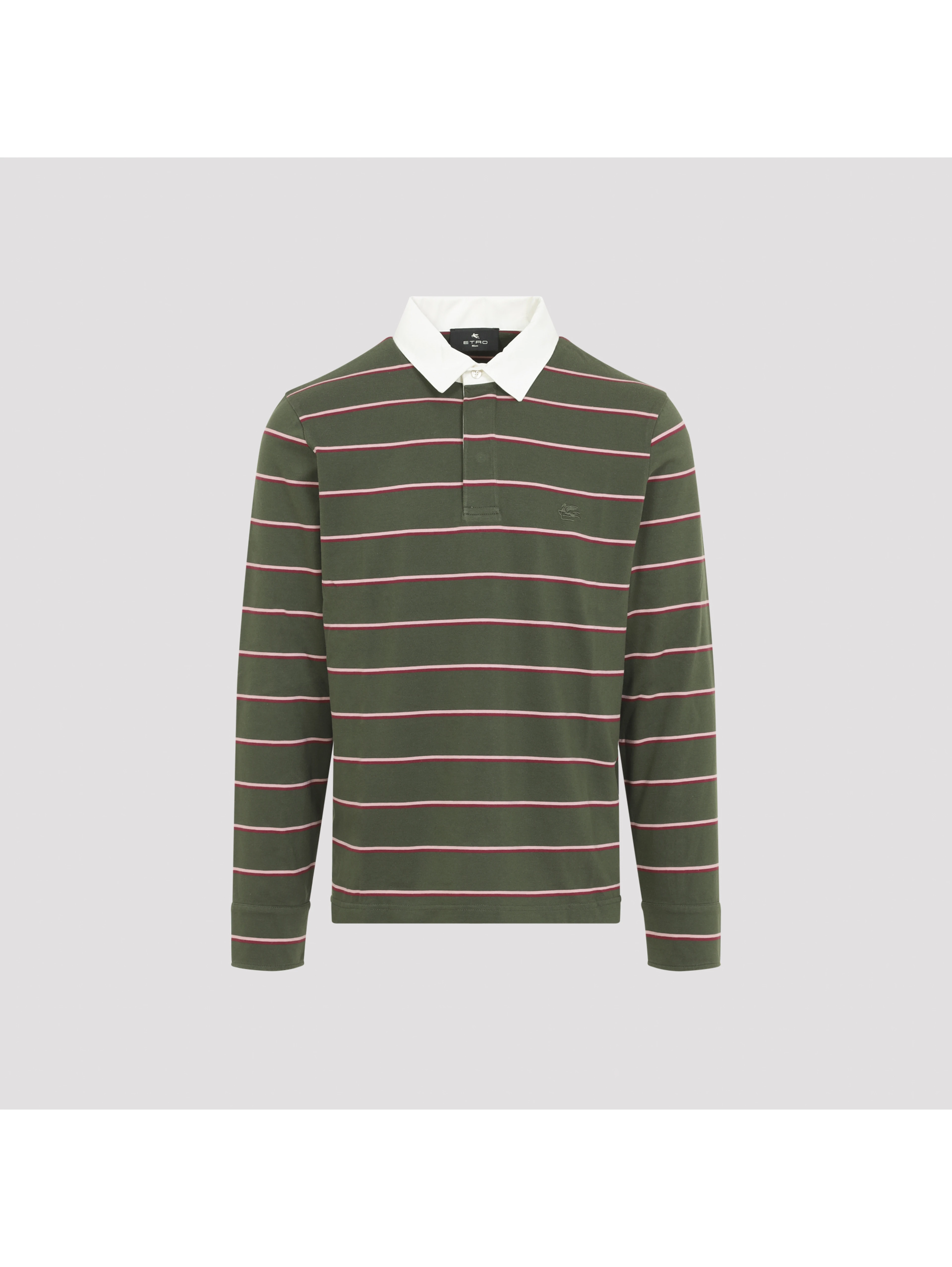 Etro L/S Striped Polo