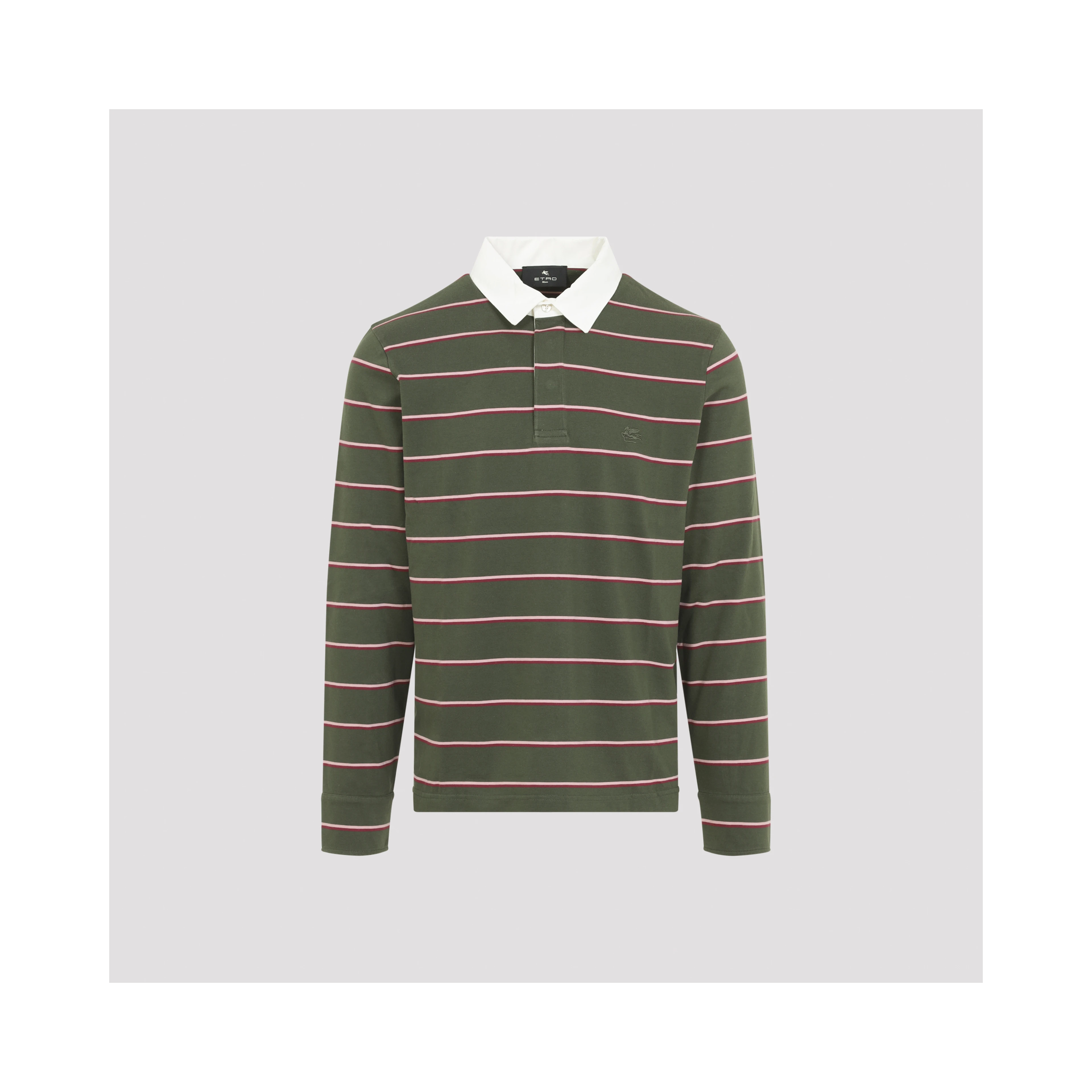 Etro L/S Striped Polo