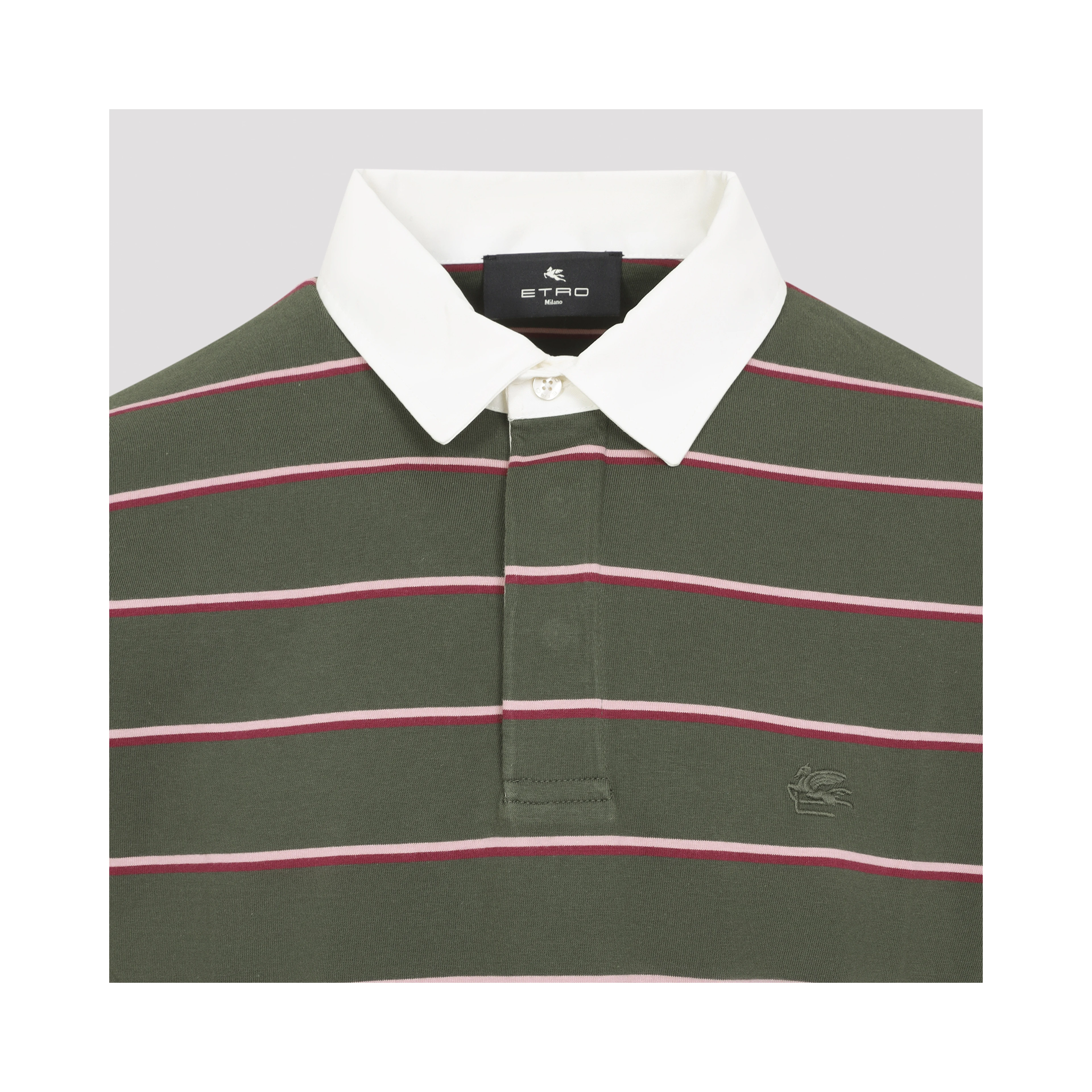 Etro L/S Striped Polo