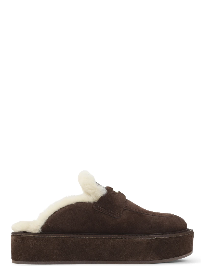 Miu Miu Suede Sabot
