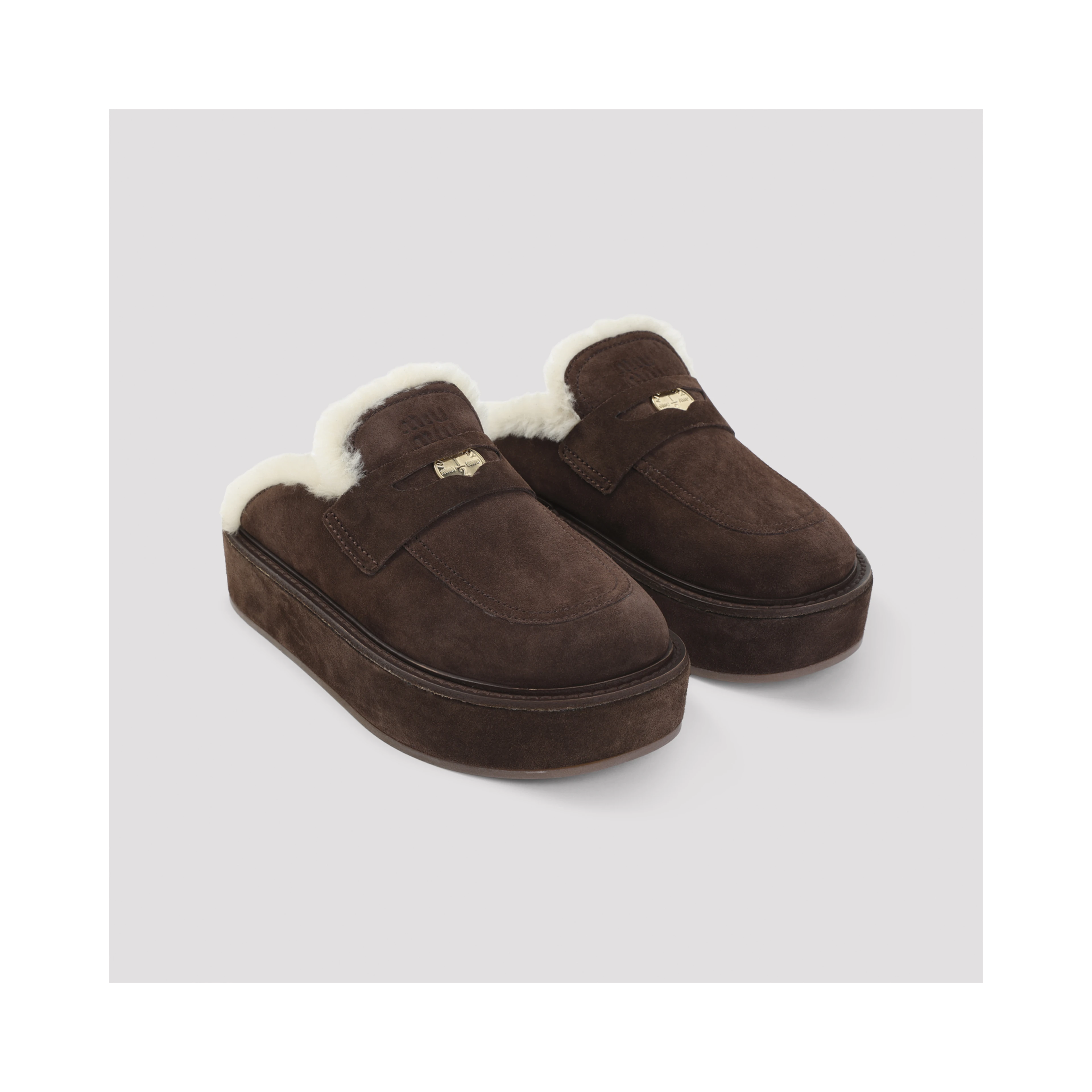 Miu Miu Suede Sabot