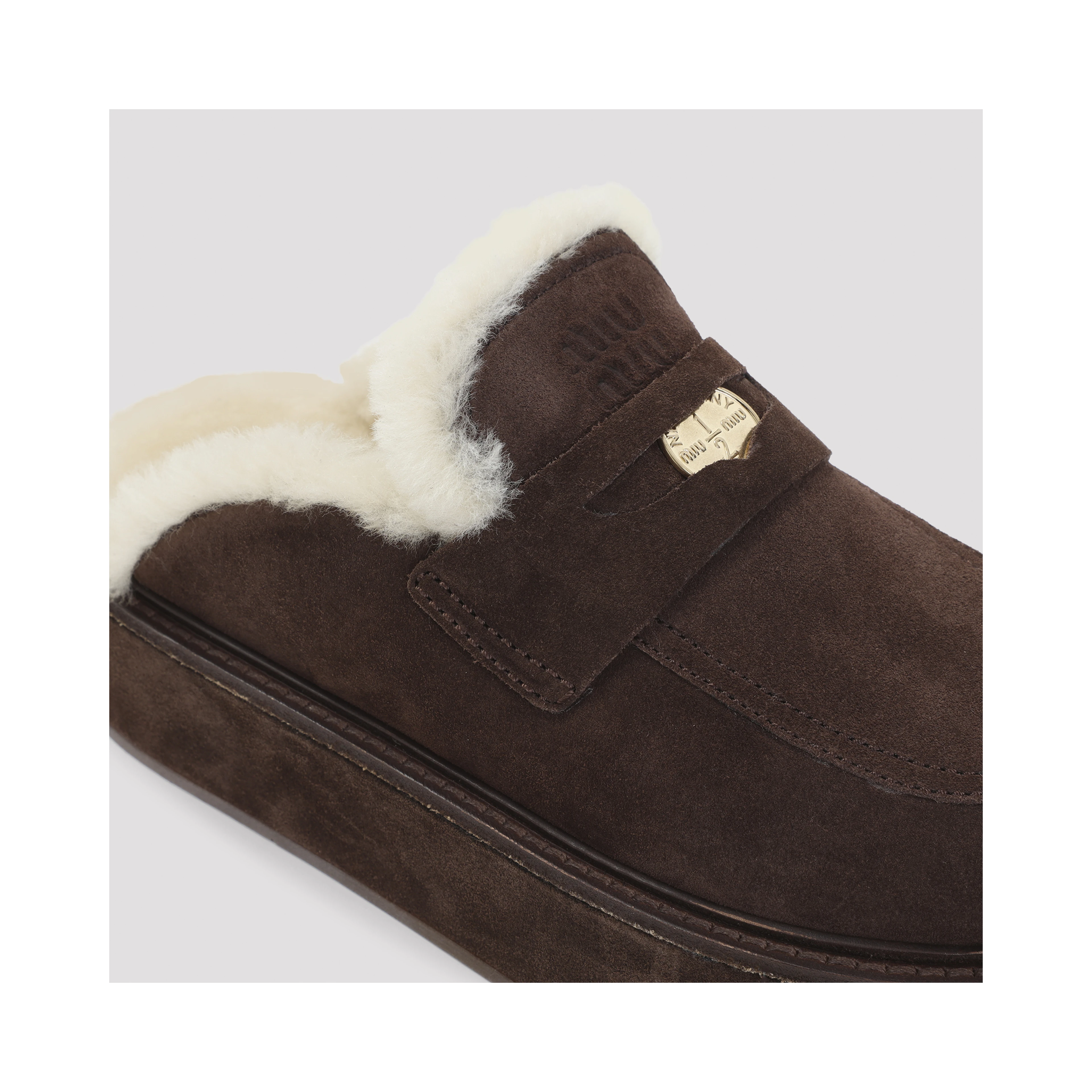 Miu Miu Suede Sabot