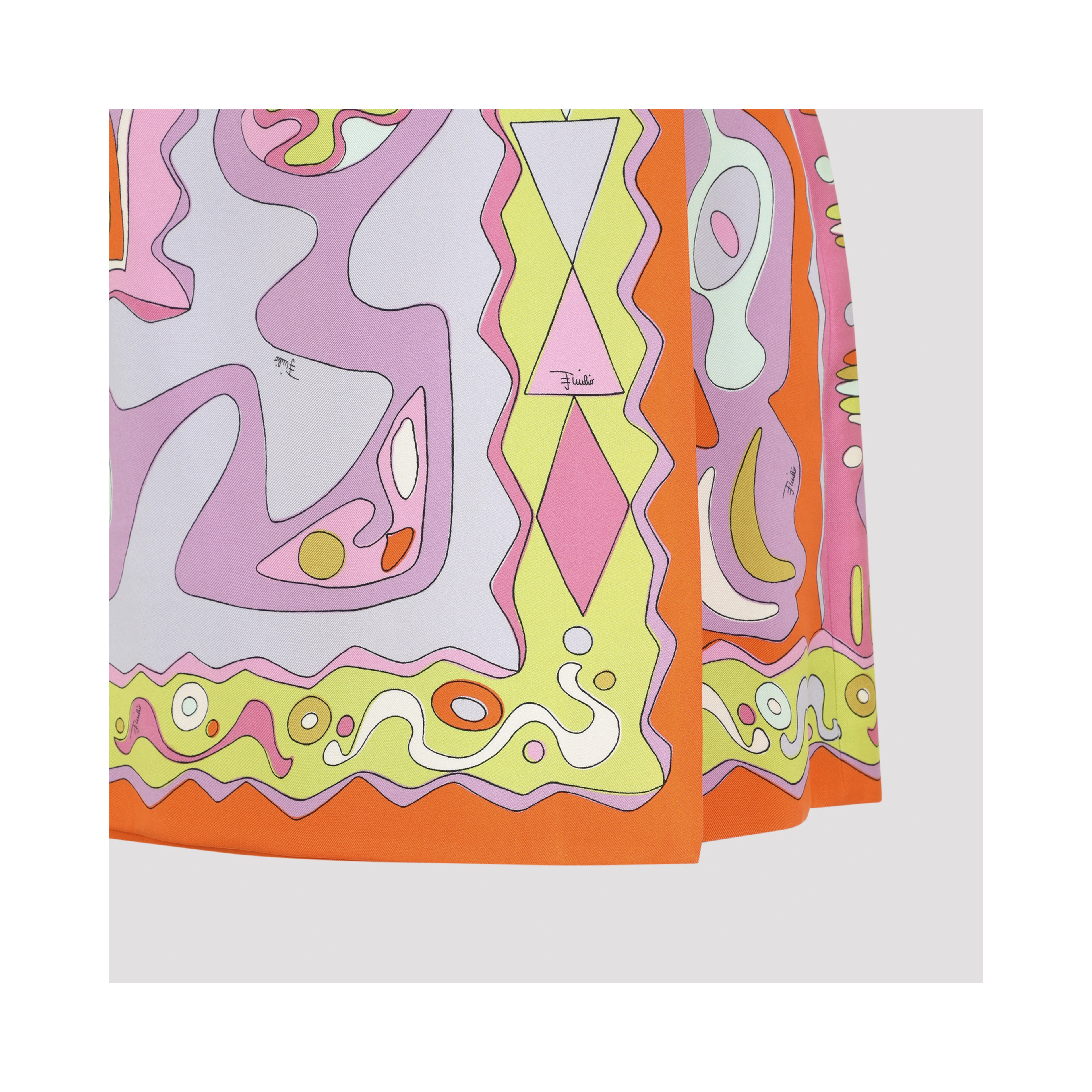 Pucci Silk Twill Skirt