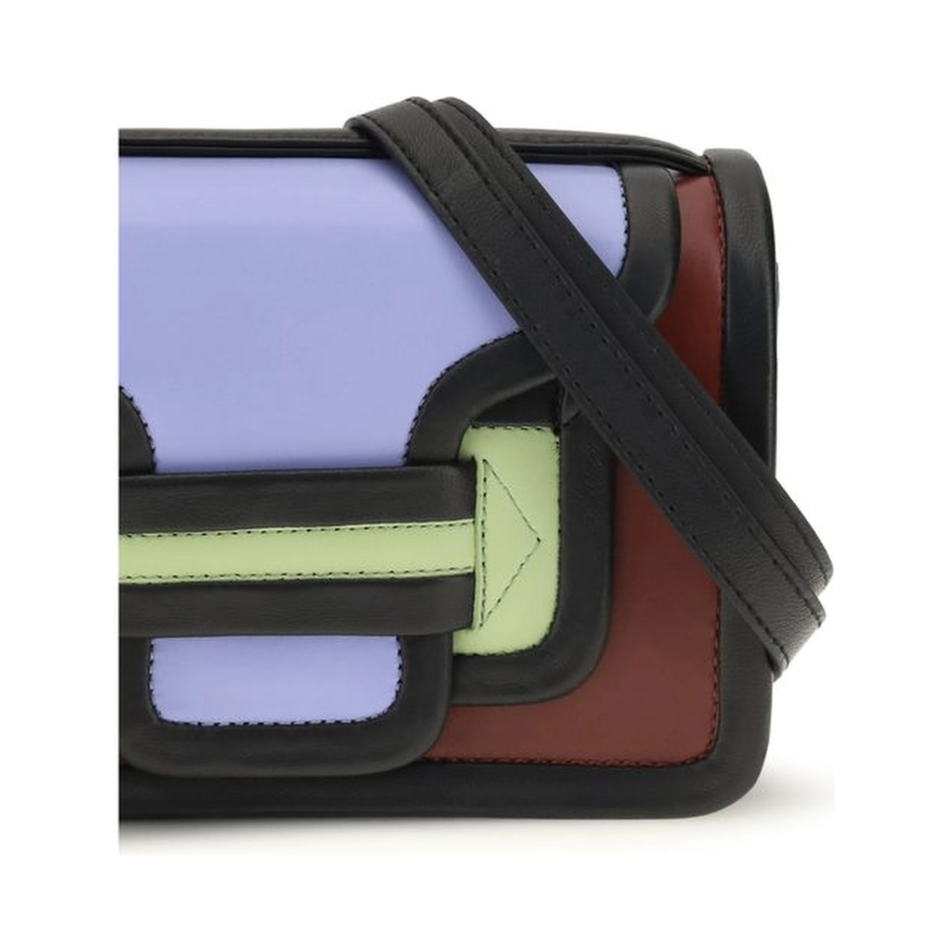 Multicolor Calf Leather Bos Taurus Shoulder Bag
