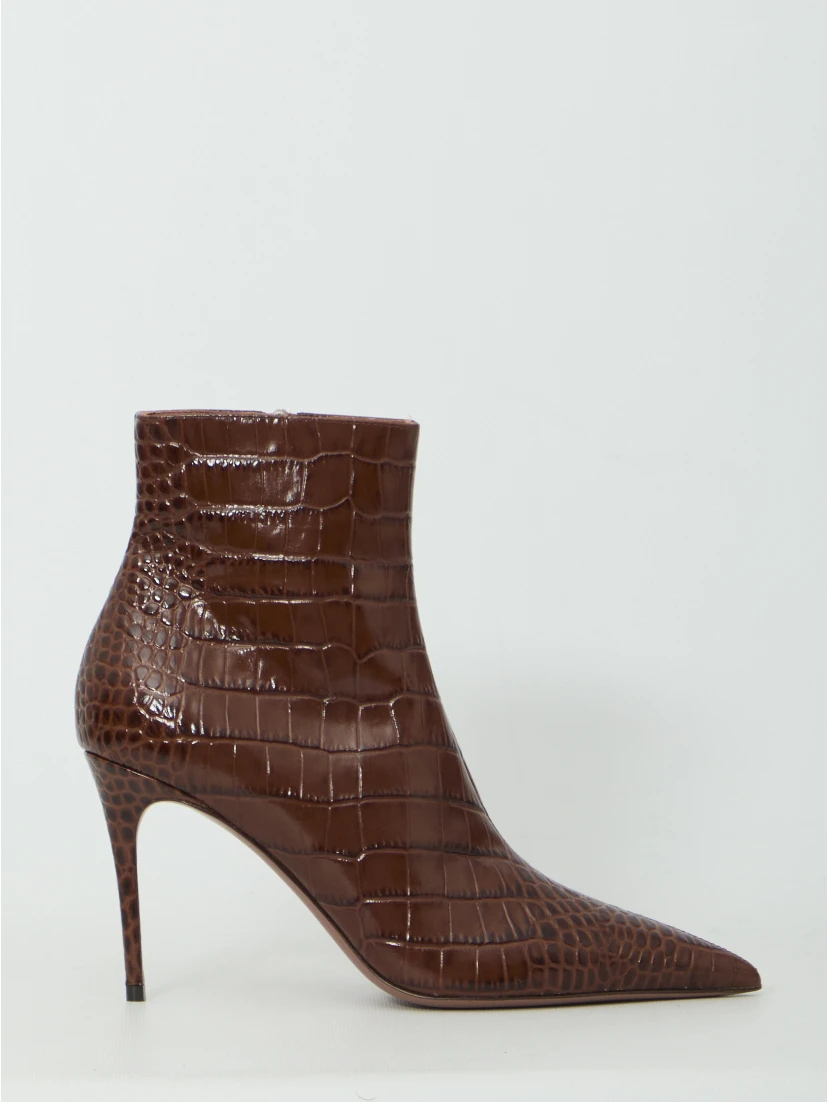Vera 85 ankle boots in Chocolate