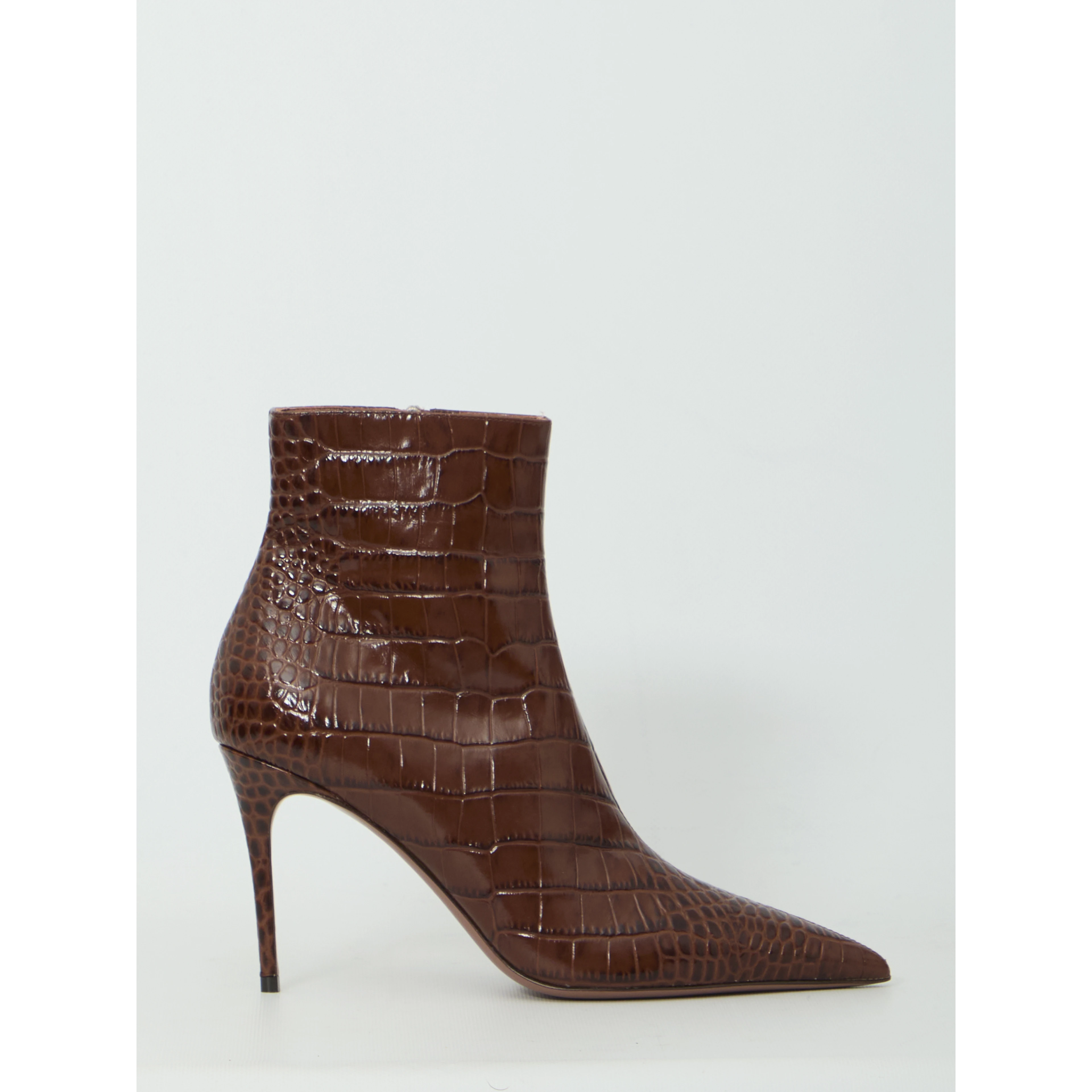 Vera 85 ankle boots in Chocolate