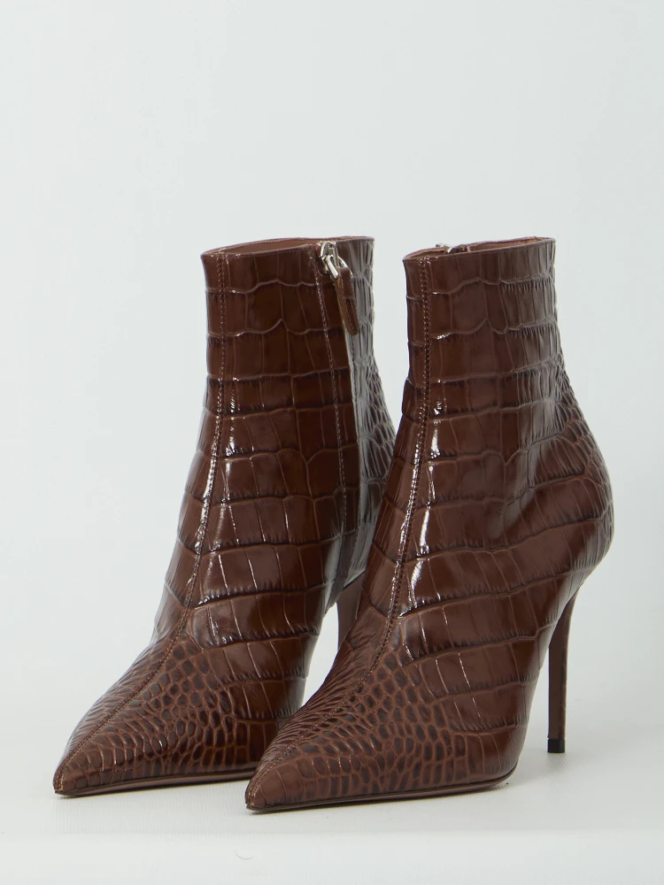 Vera 85 ankle boots in Chocolate alternative