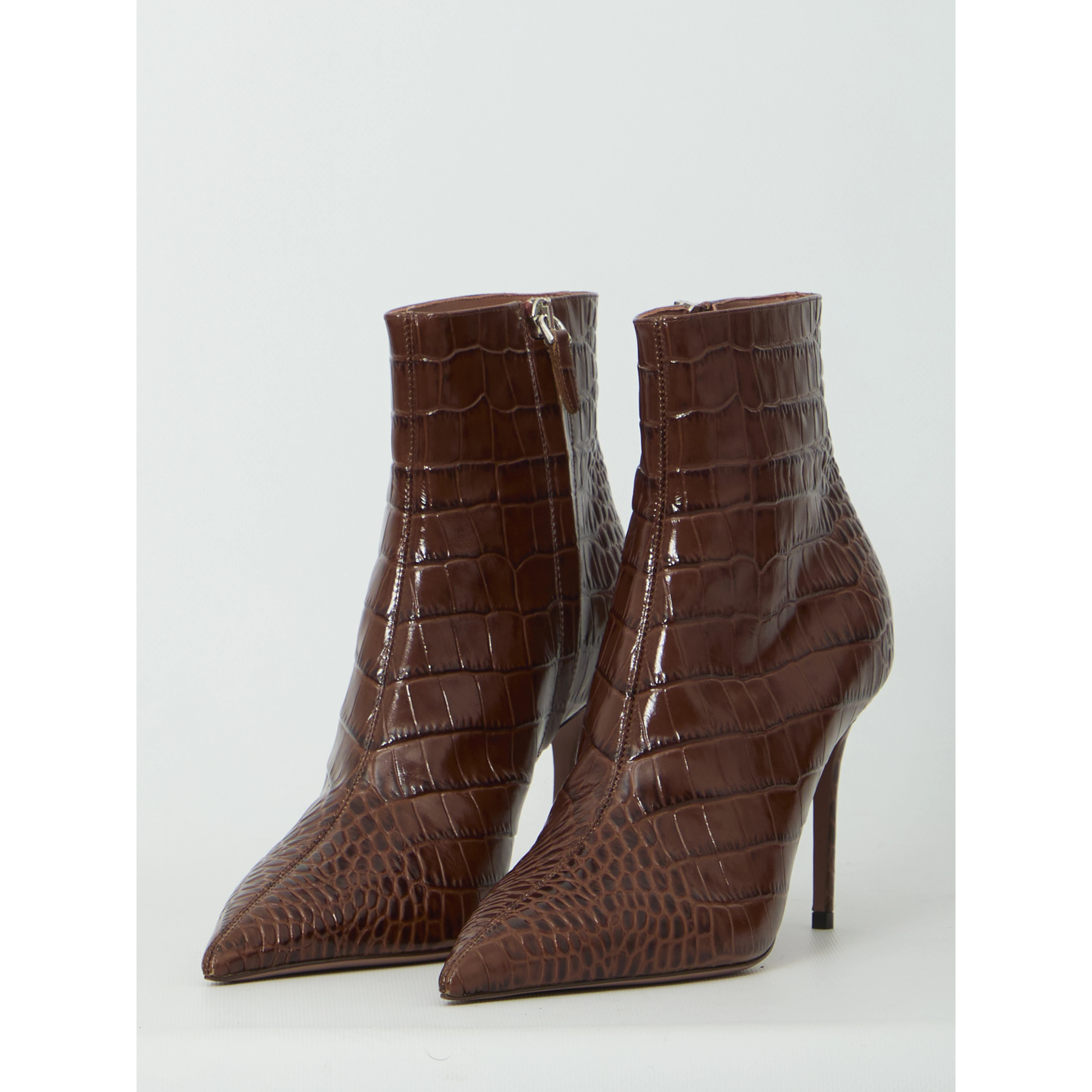 Vera 85 ankle boots in Chocolate
