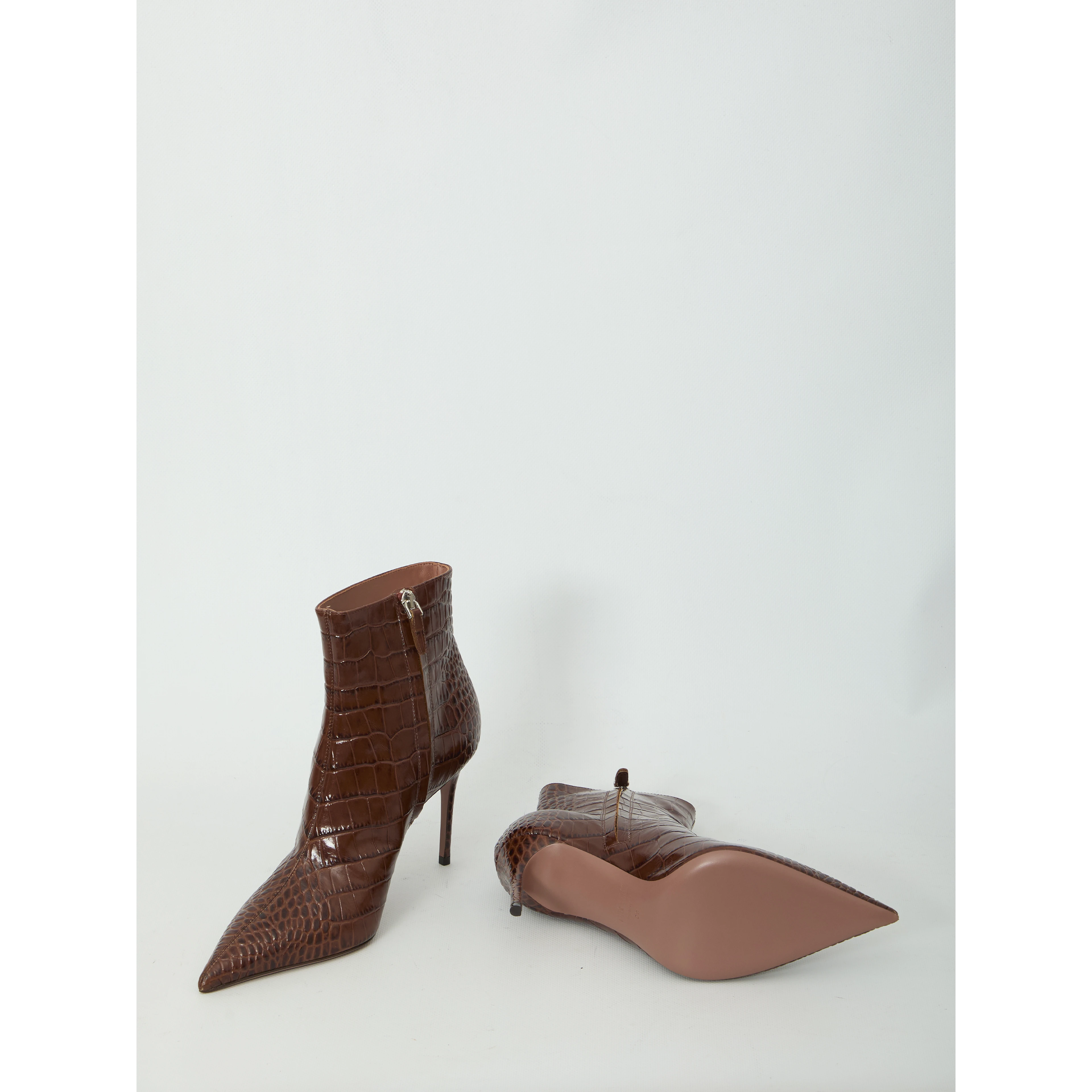 Vera 85 ankle boots in Chocolate