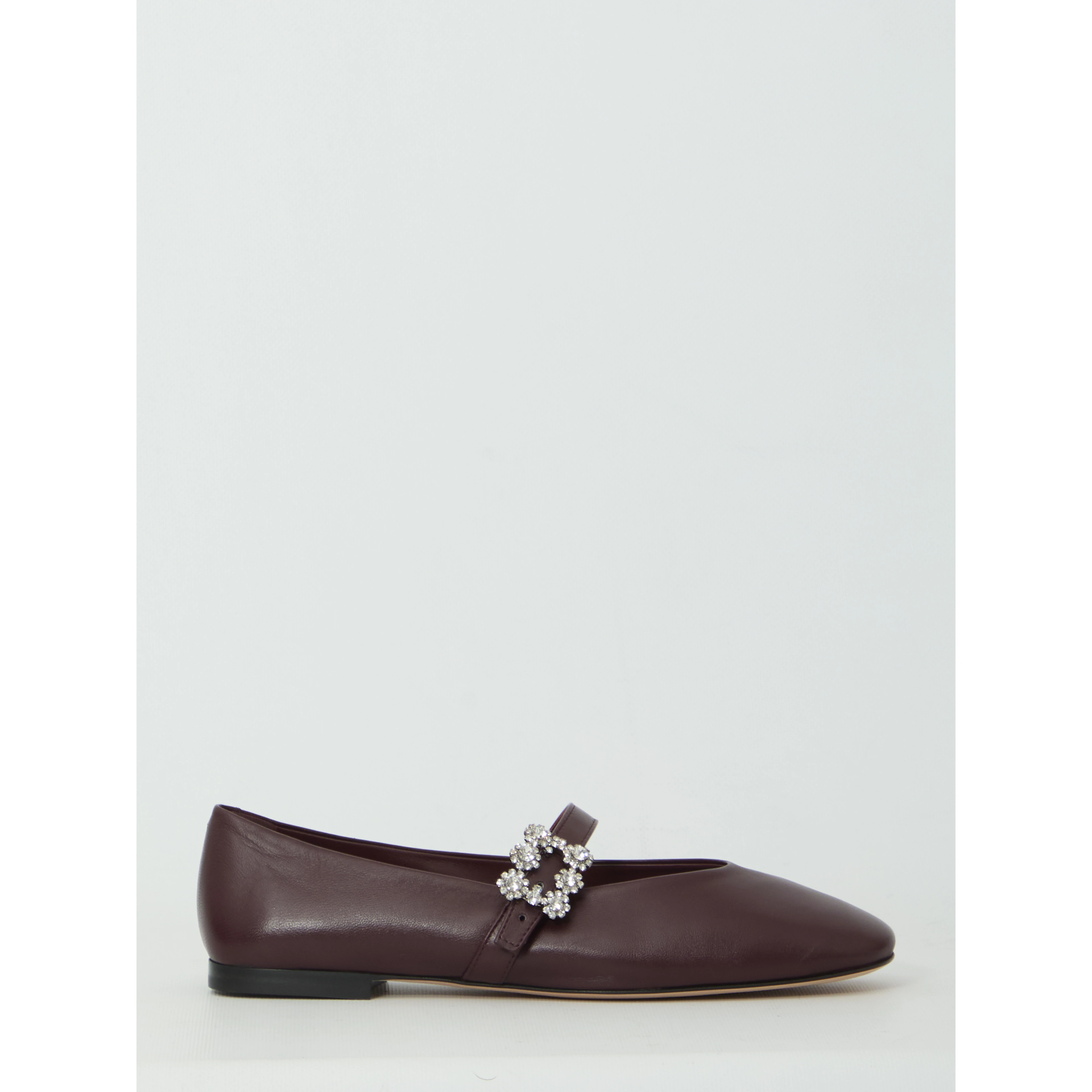 Efflorescence strap ballerina flats