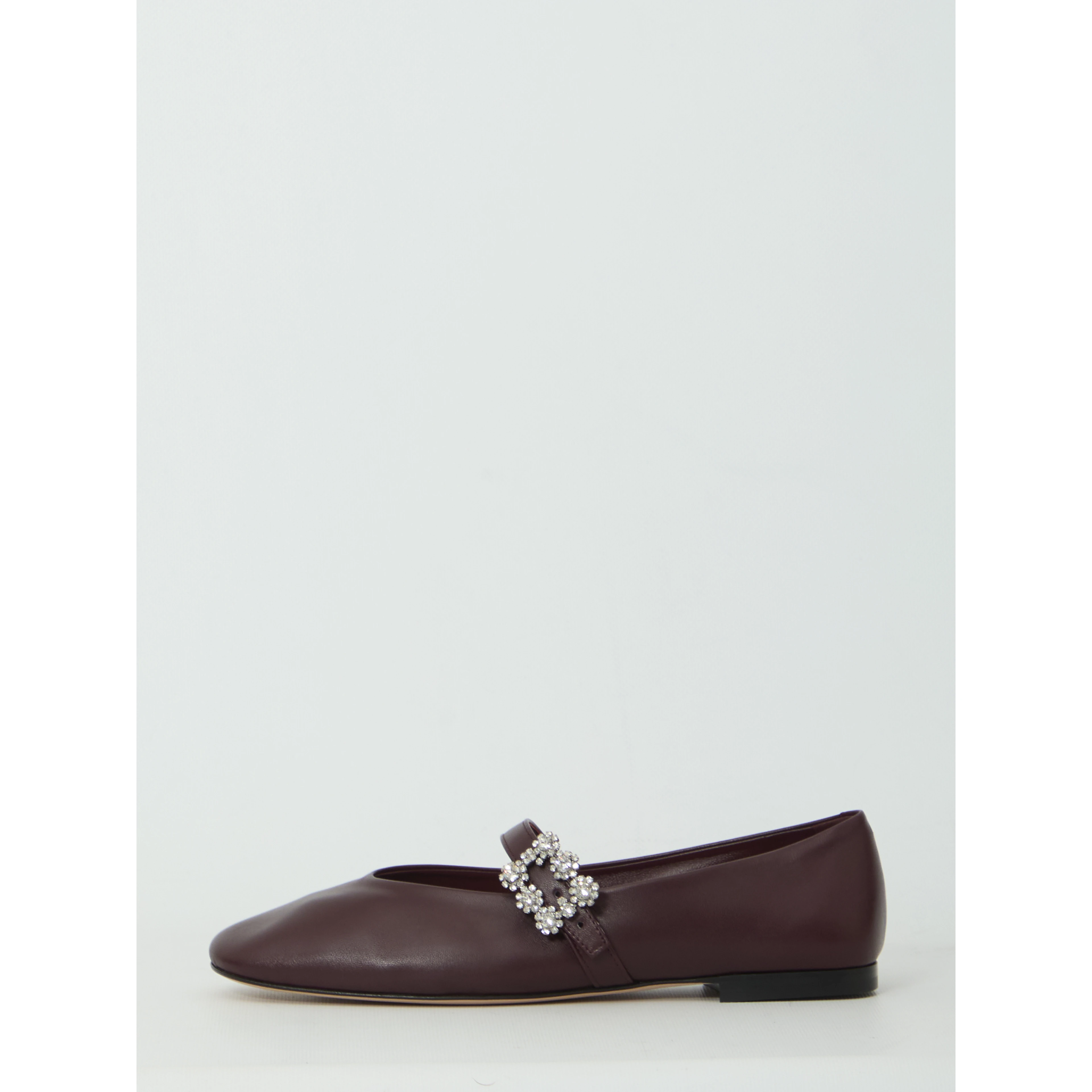 Efflorescence strap ballerina flats