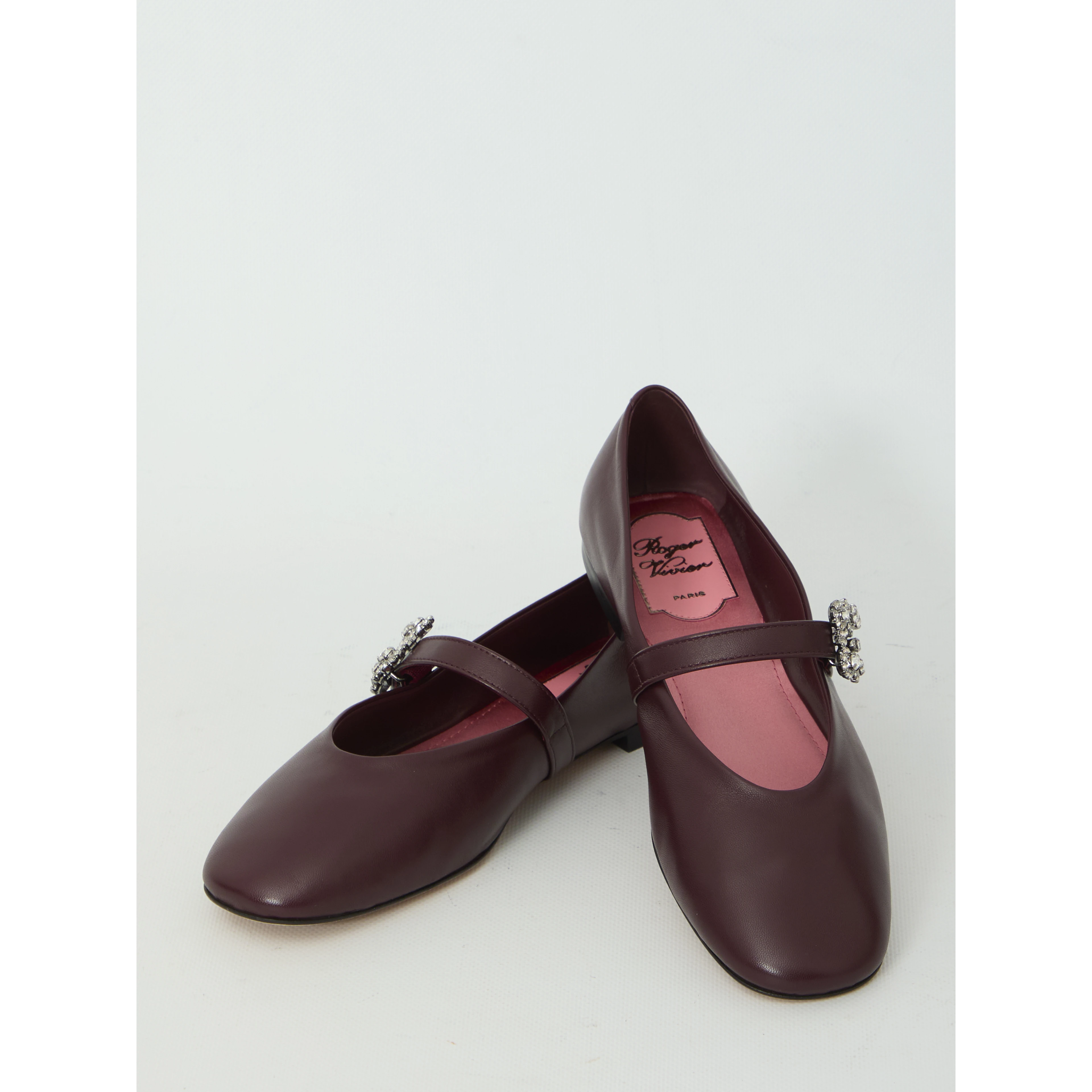 Efflorescence strap ballerina flats