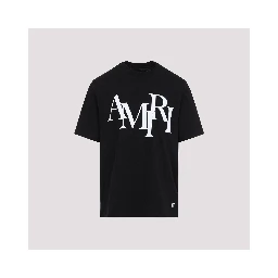 Amiri Cotton Staggered Logo T-Shirt