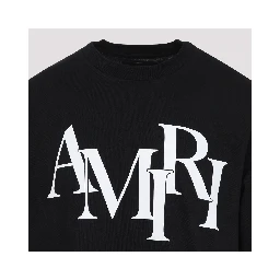 Amiri Cotton Staggered Logo T-Shirt