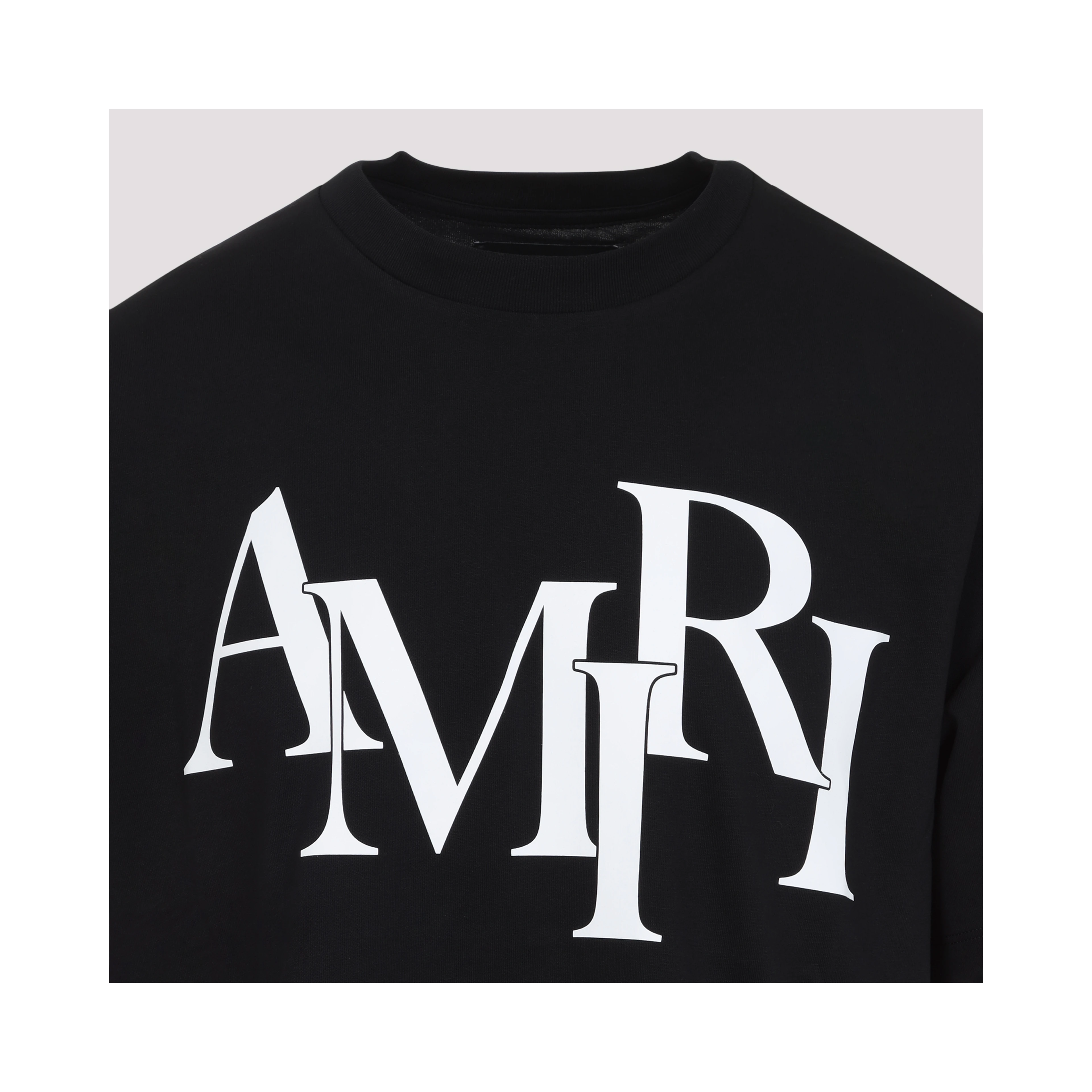 Amiri Cotton Staggered Logo T-Shirt