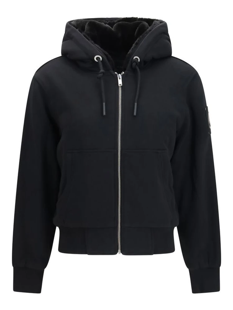 Black Cotton Sweatshirt