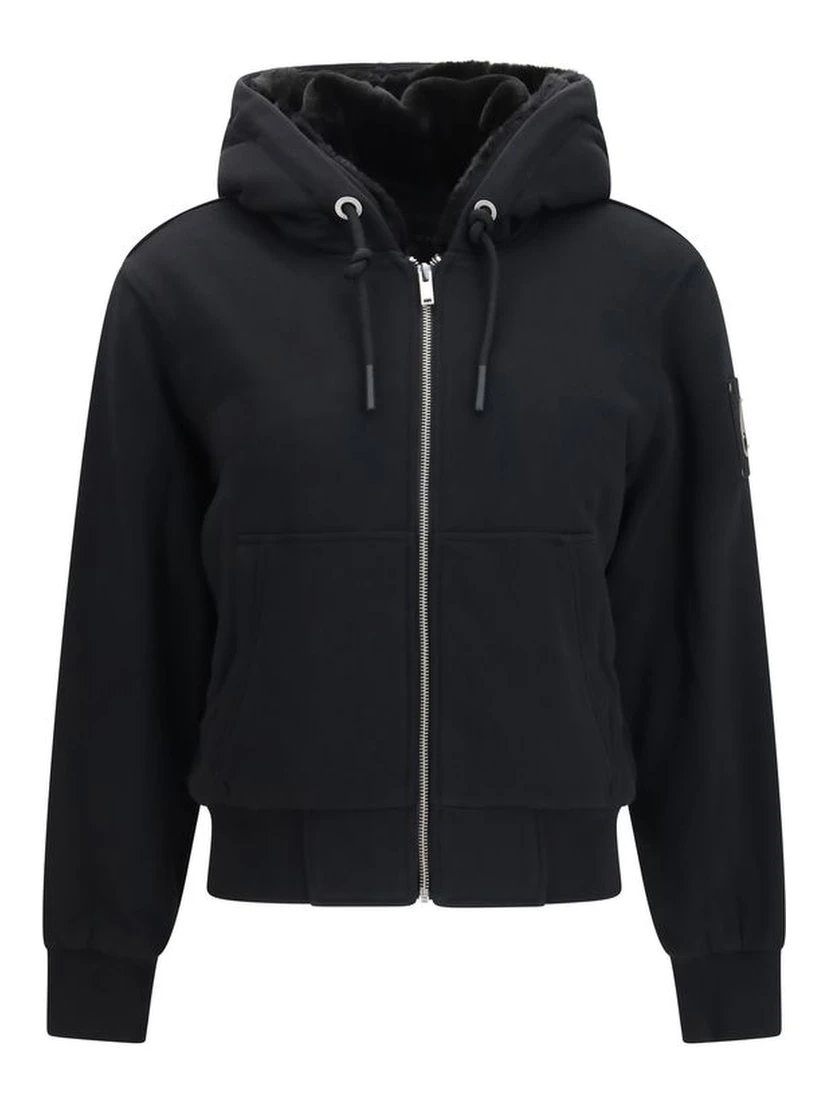 Black Cotton Sweatshirt