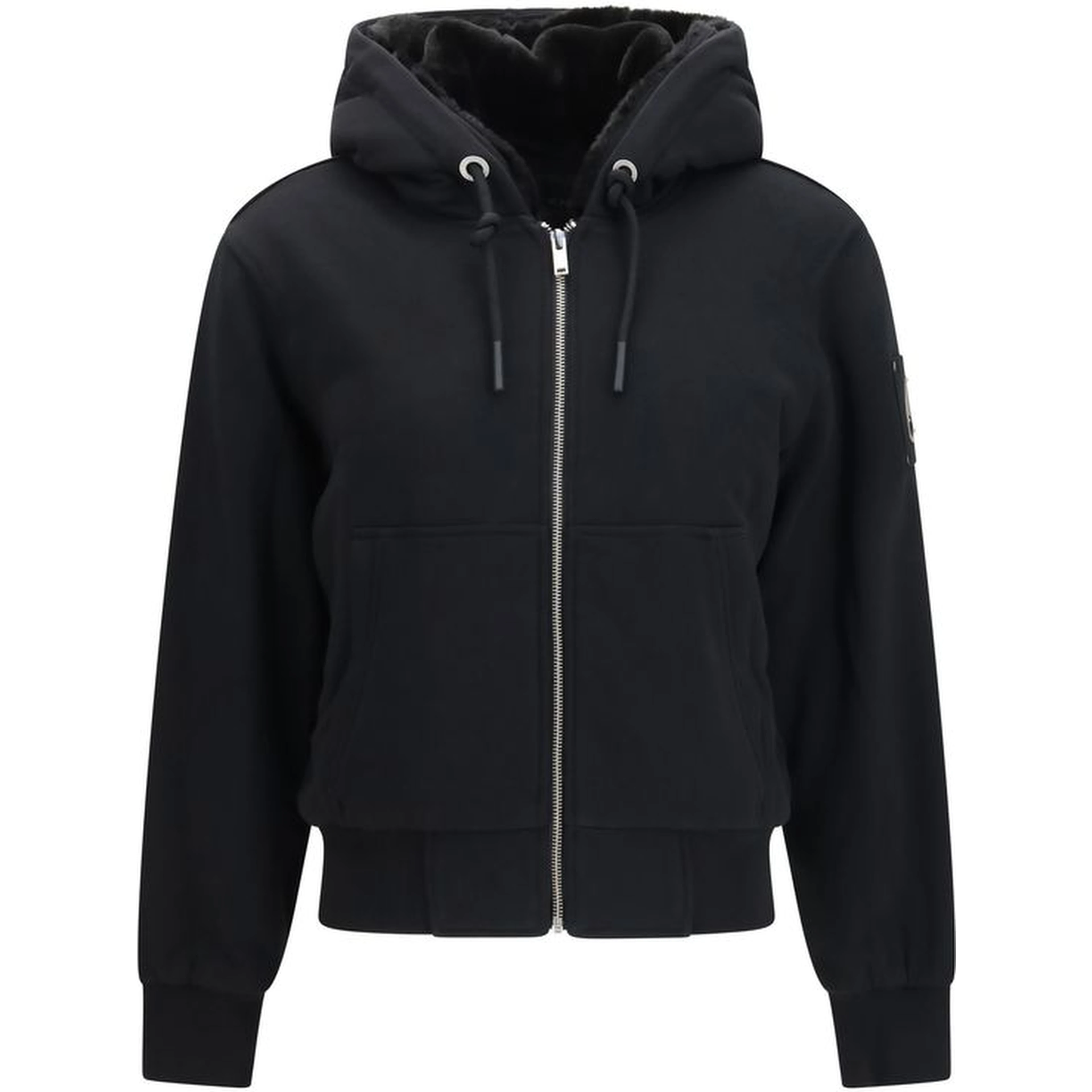 Black Cotton Sweatshirt