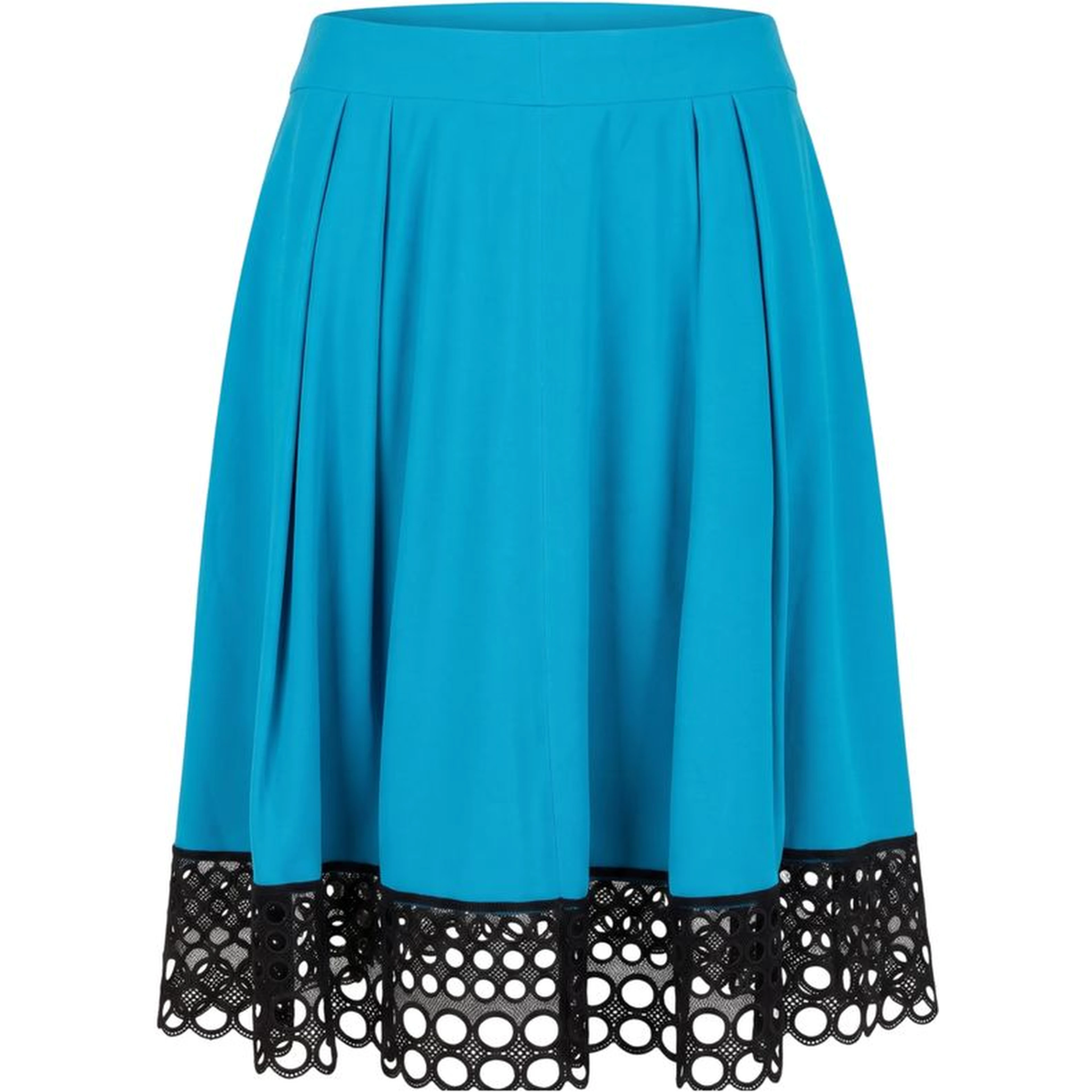 Blue Acetate Women Skirt