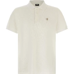 White Cotton Polo Shirt