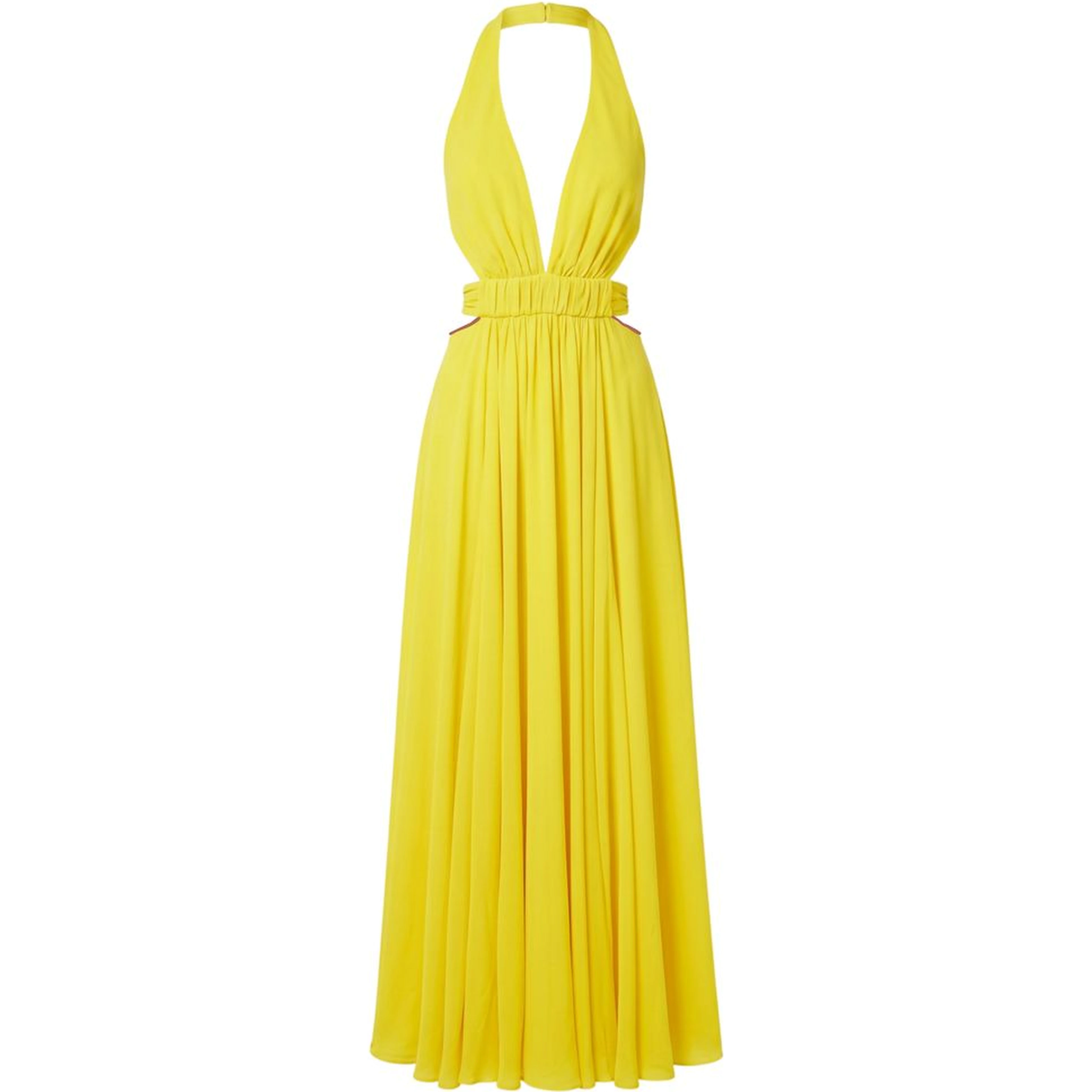 Yellow Viscose Women Dress