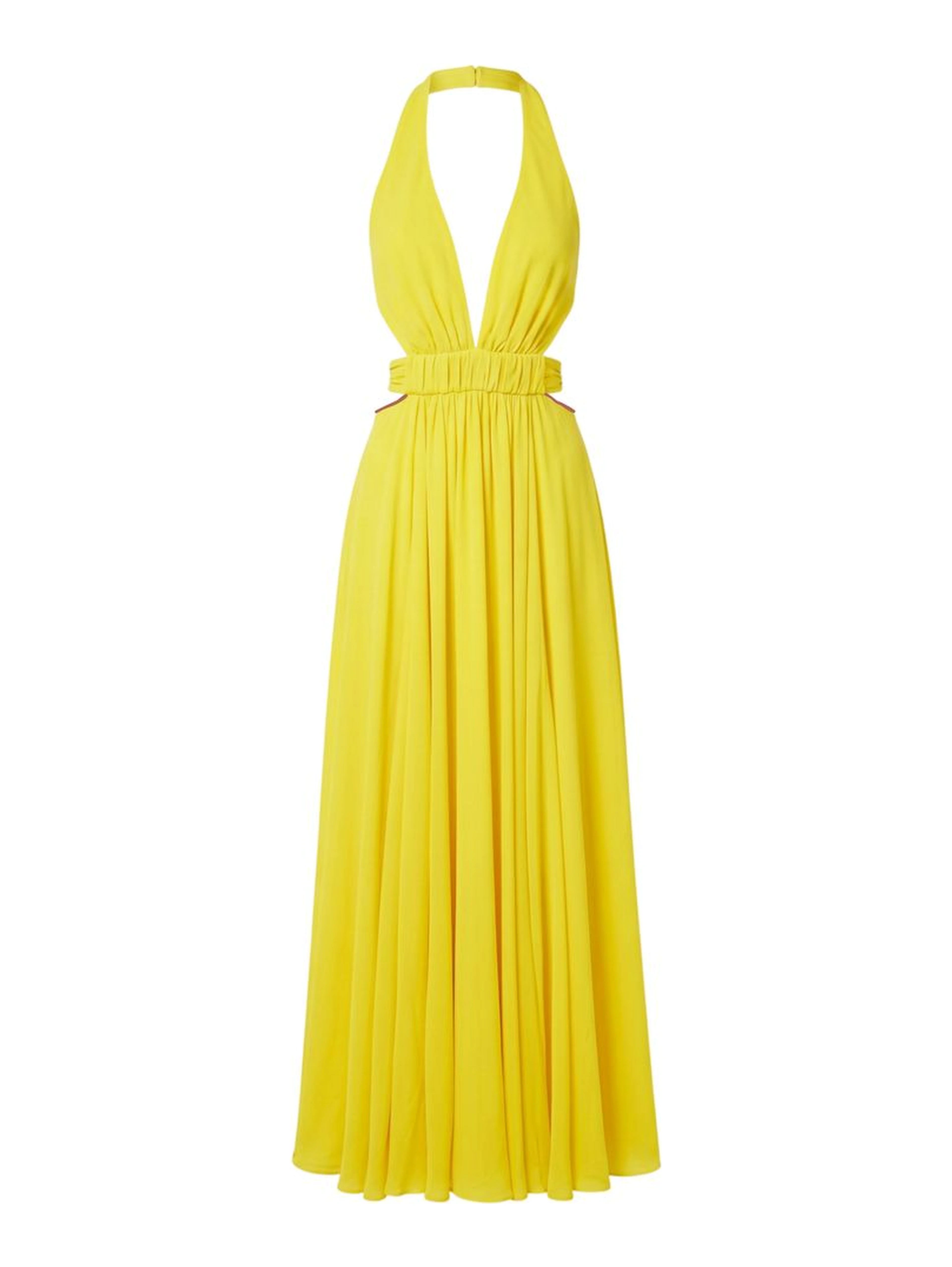 Yellow Viscose Women Dress