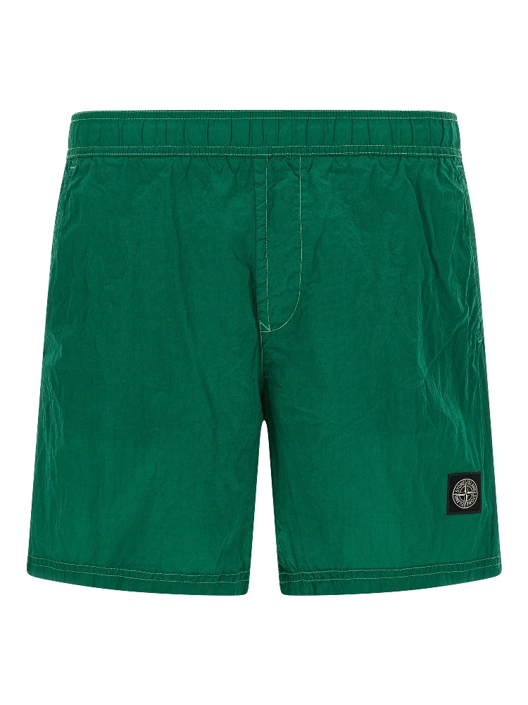Bicolor Polyamide Swim Shorts