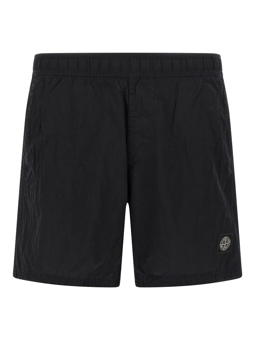 Blue Polyamide Swim Shorts