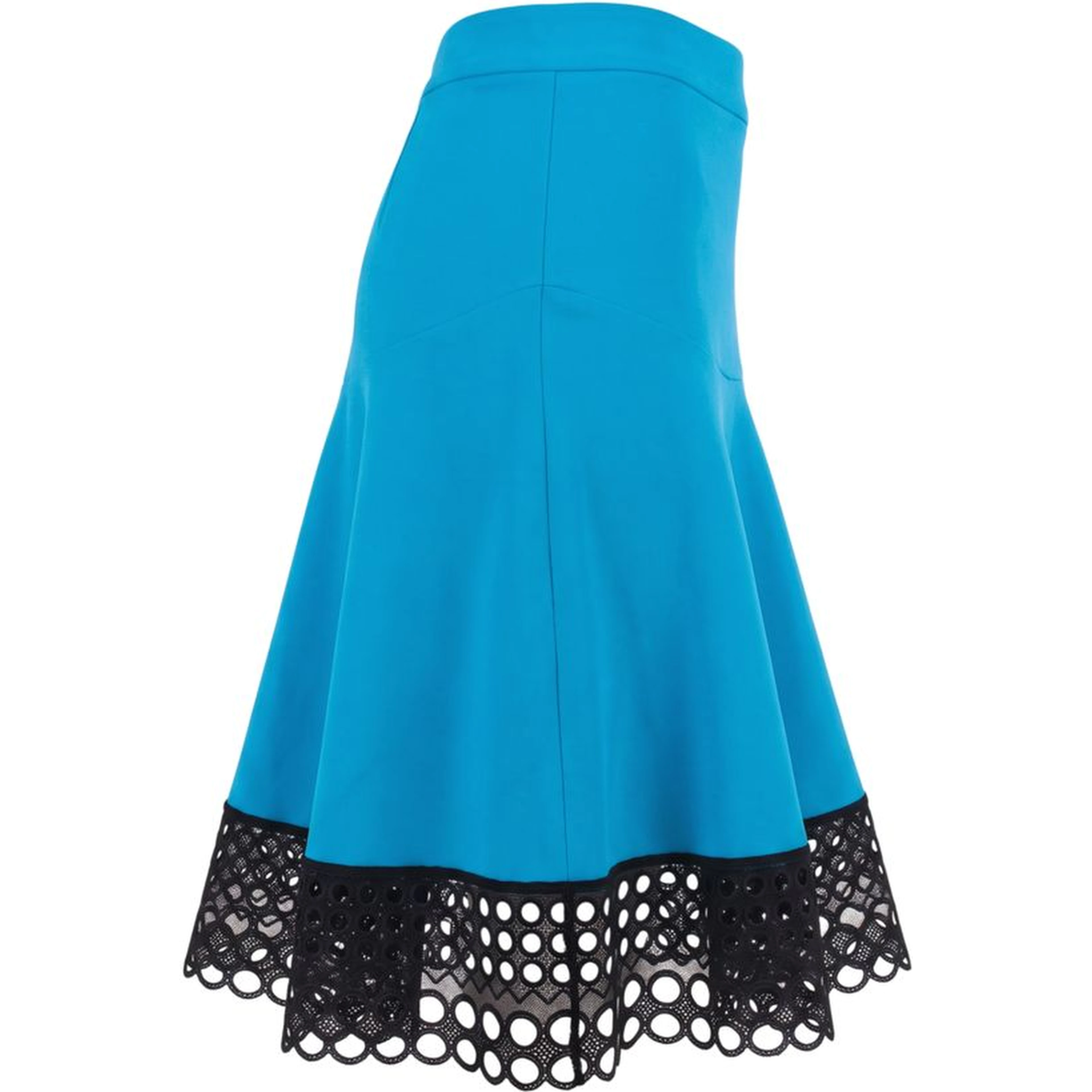 Blue Acetate Women Skirt