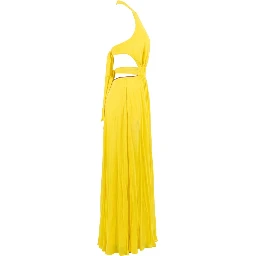 Yellow Viscose Women Dress