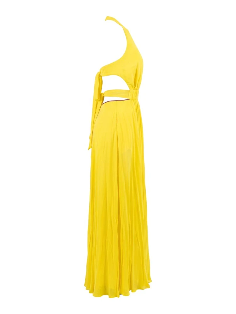 Yellow Viscose Women Dress alternative