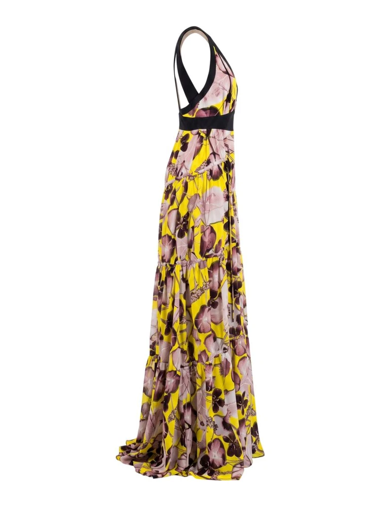 Yellow Silk Women Dress alternative