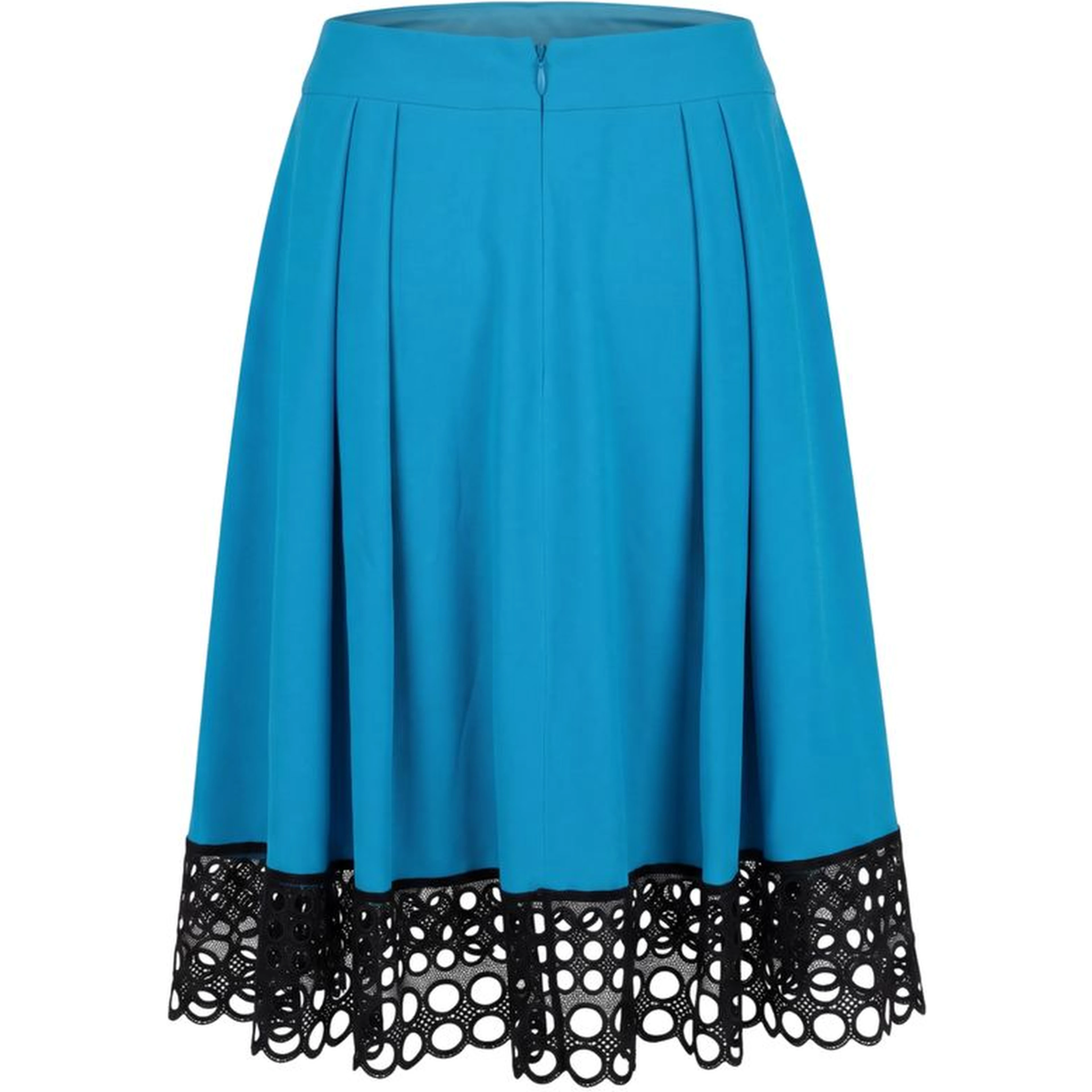 Blue Acetate Women Skirt