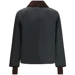 Bicolor Cotton Shell Jacket