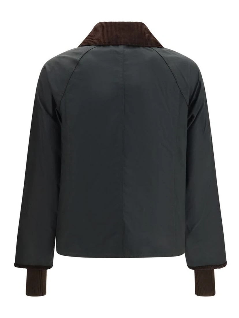 Bicolor Cotton Shell Jacket