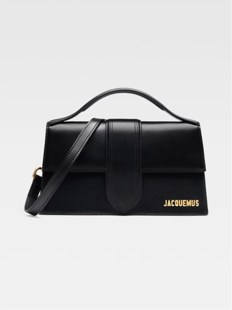 Black Leather Le Grand Bambino Handbag