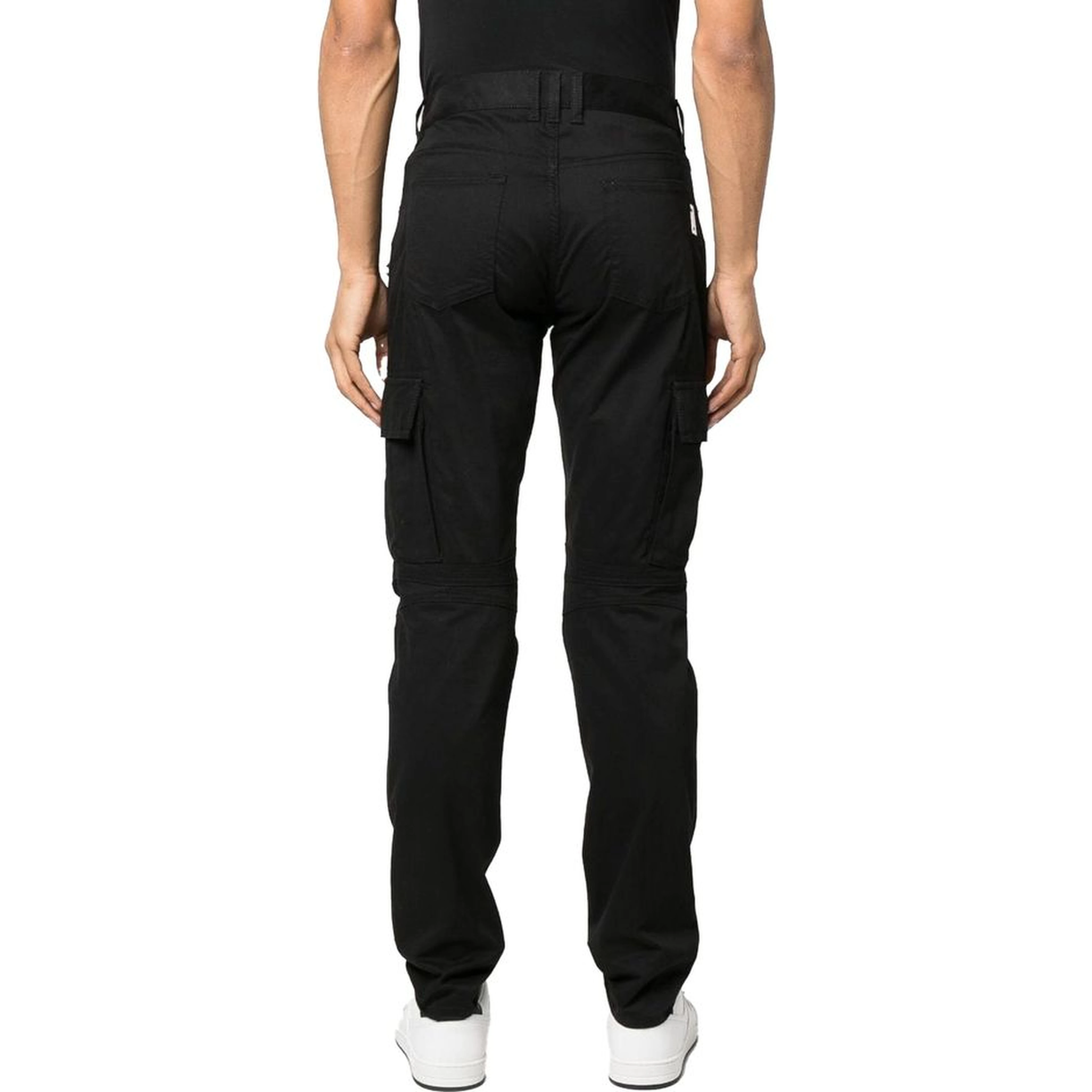 Black Cotton Cargo Pants