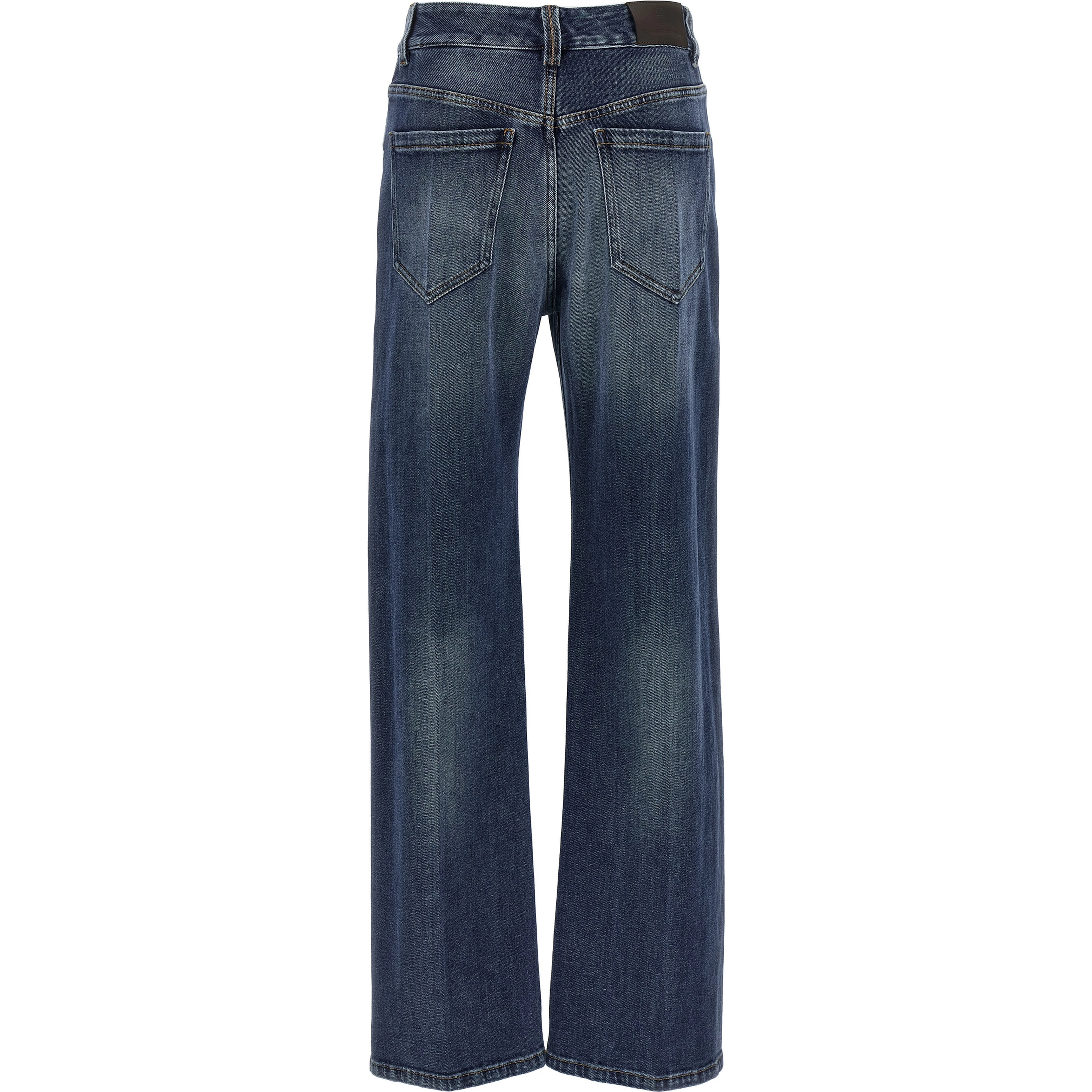 Blue Cotton Relaxed Fit Jeans