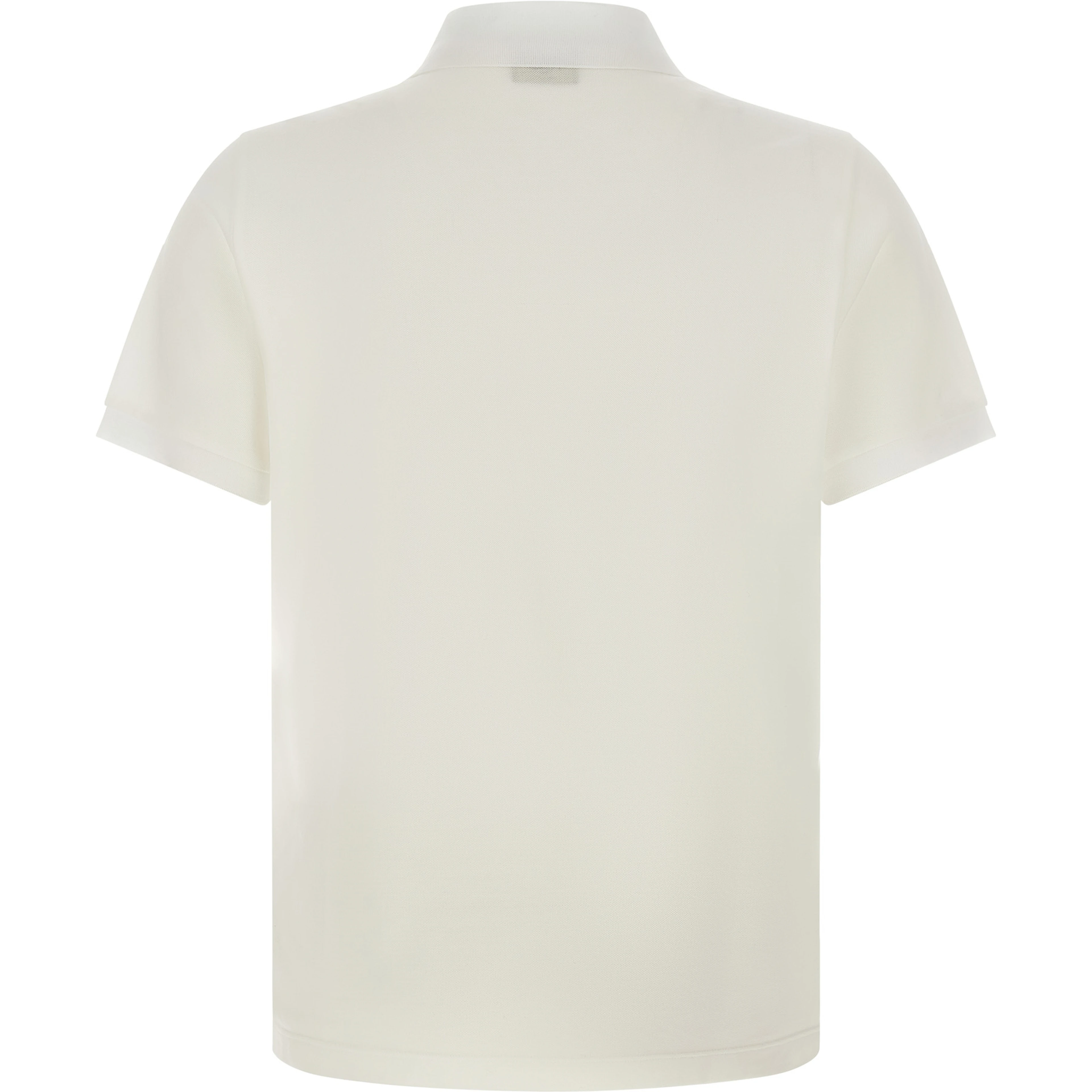 White Cotton Polo Shirt