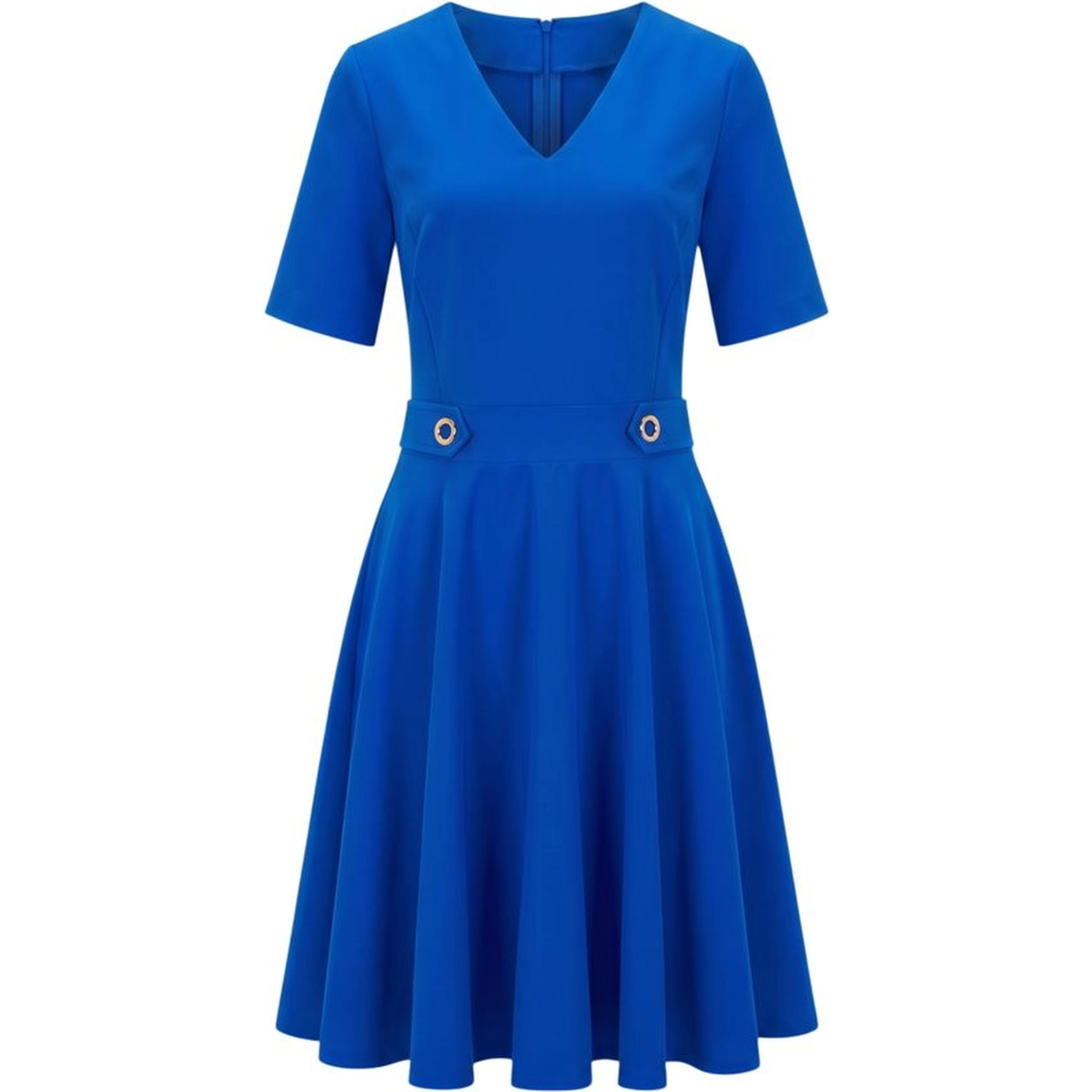 Blue Poliestere Women Dress