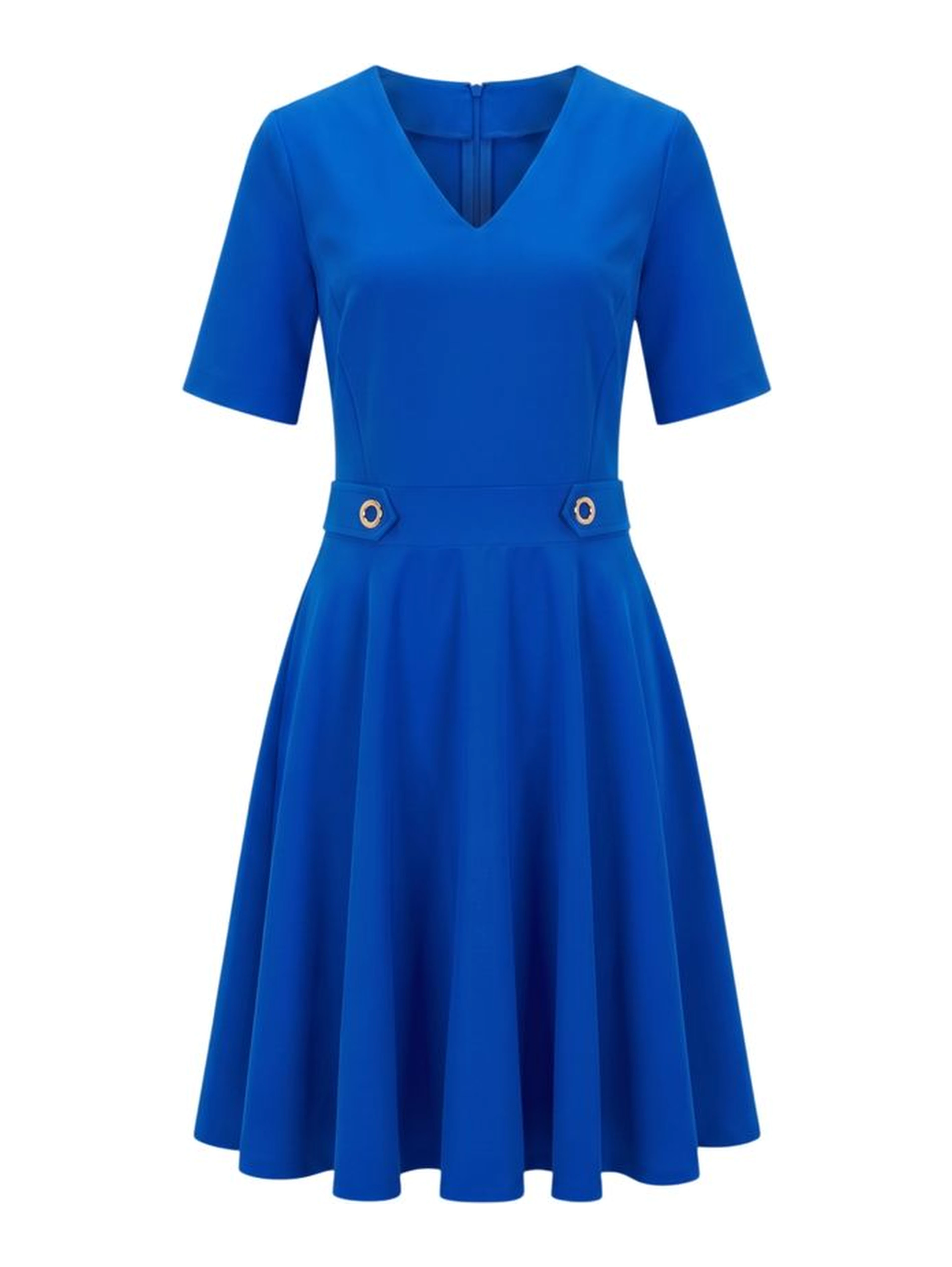 Blue Poliestere Women Dress