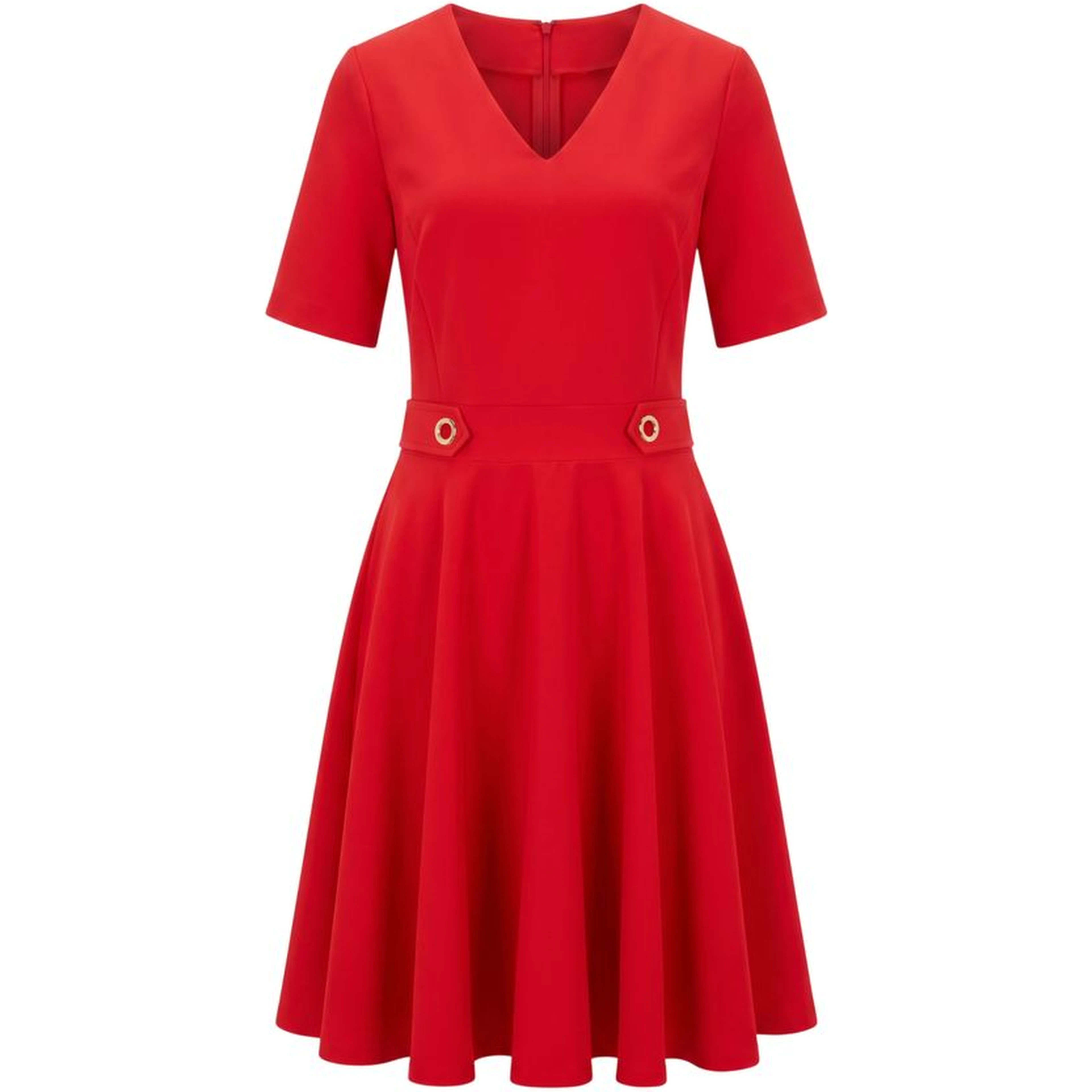 Red Poliestere Women Dress