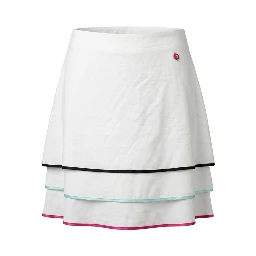 White Viscose Women Skirt