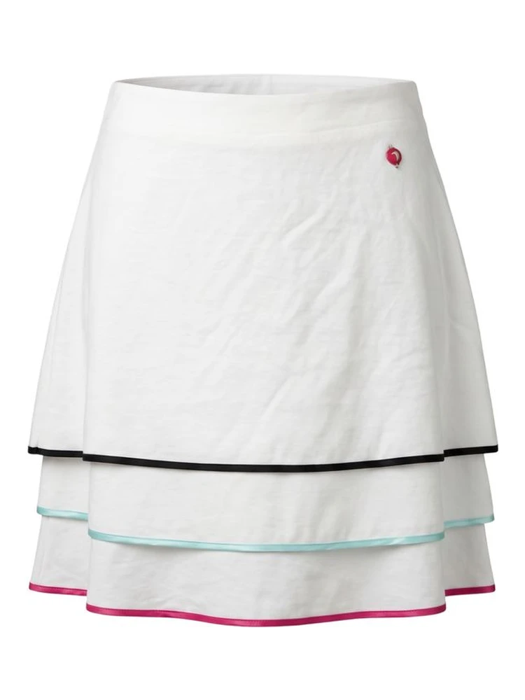 White Viscose Women Skirt