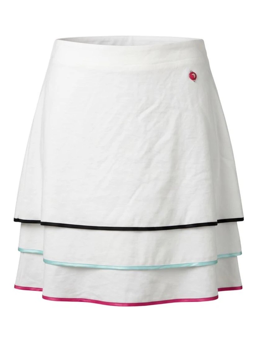 White Viscose Women Skirt