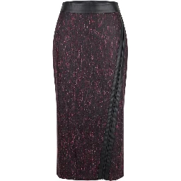 Black Wool Women Skirt