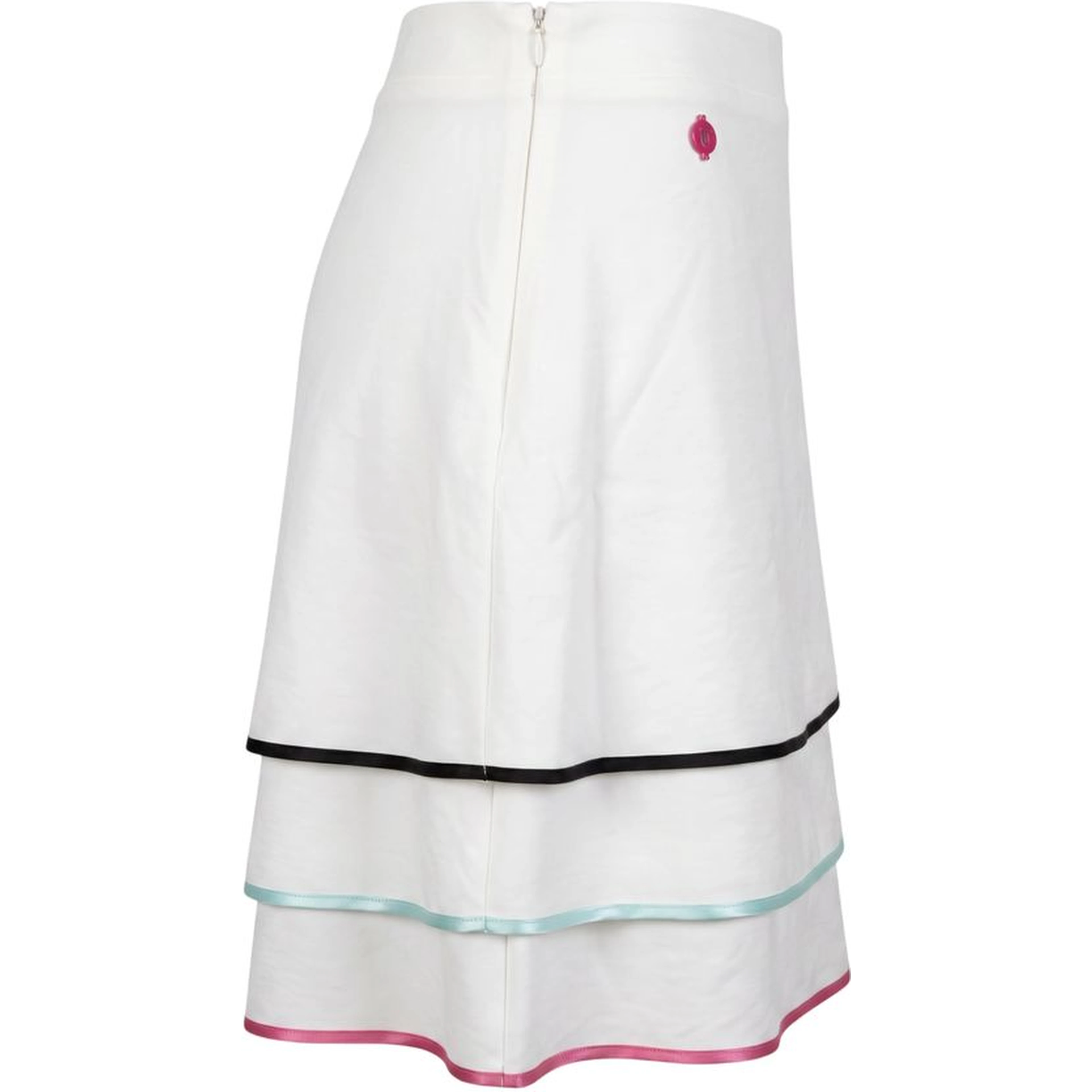 White Viscose Women Skirt